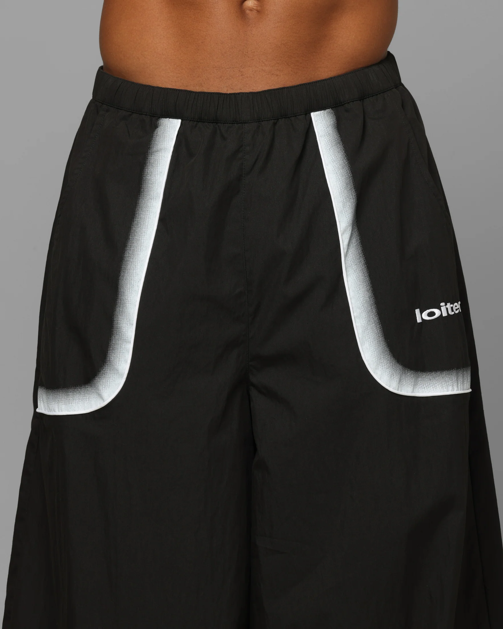 Loiter Spray Day Trackpants Black - Image 7