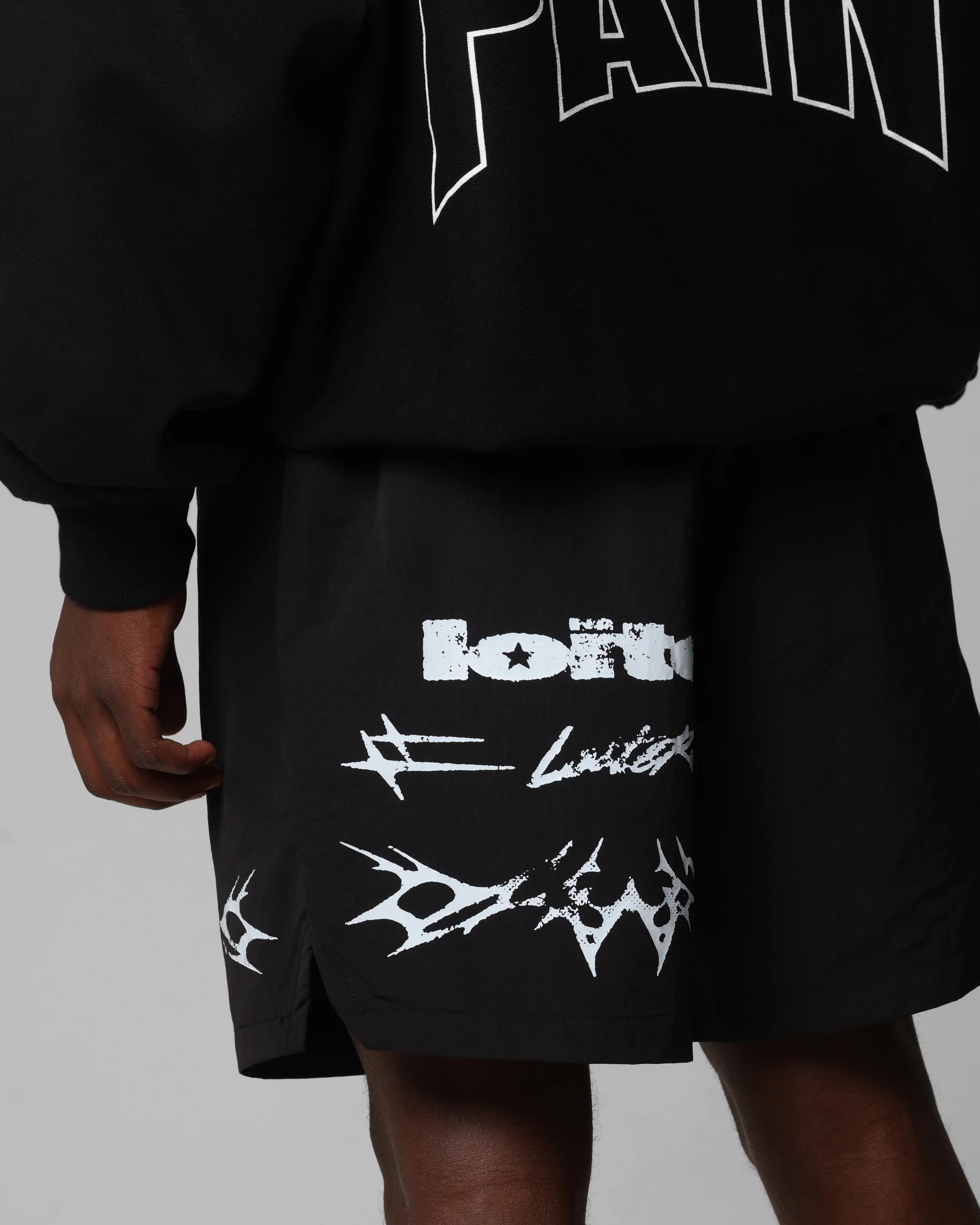 Loiter Stacked Metal Walk Shorts Black - Image 4