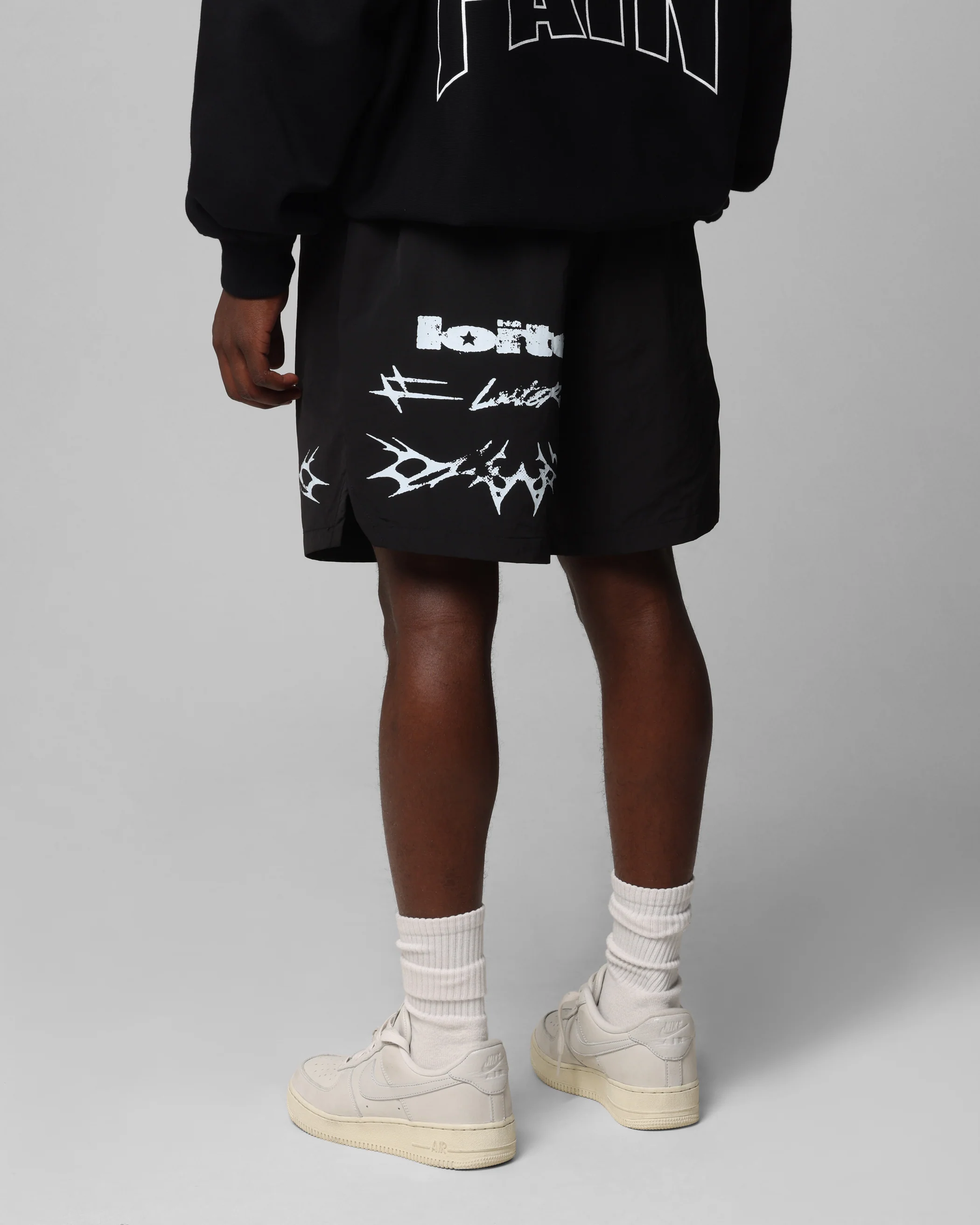 Loiter Stacked Metal Walk Shorts Black - Image 6