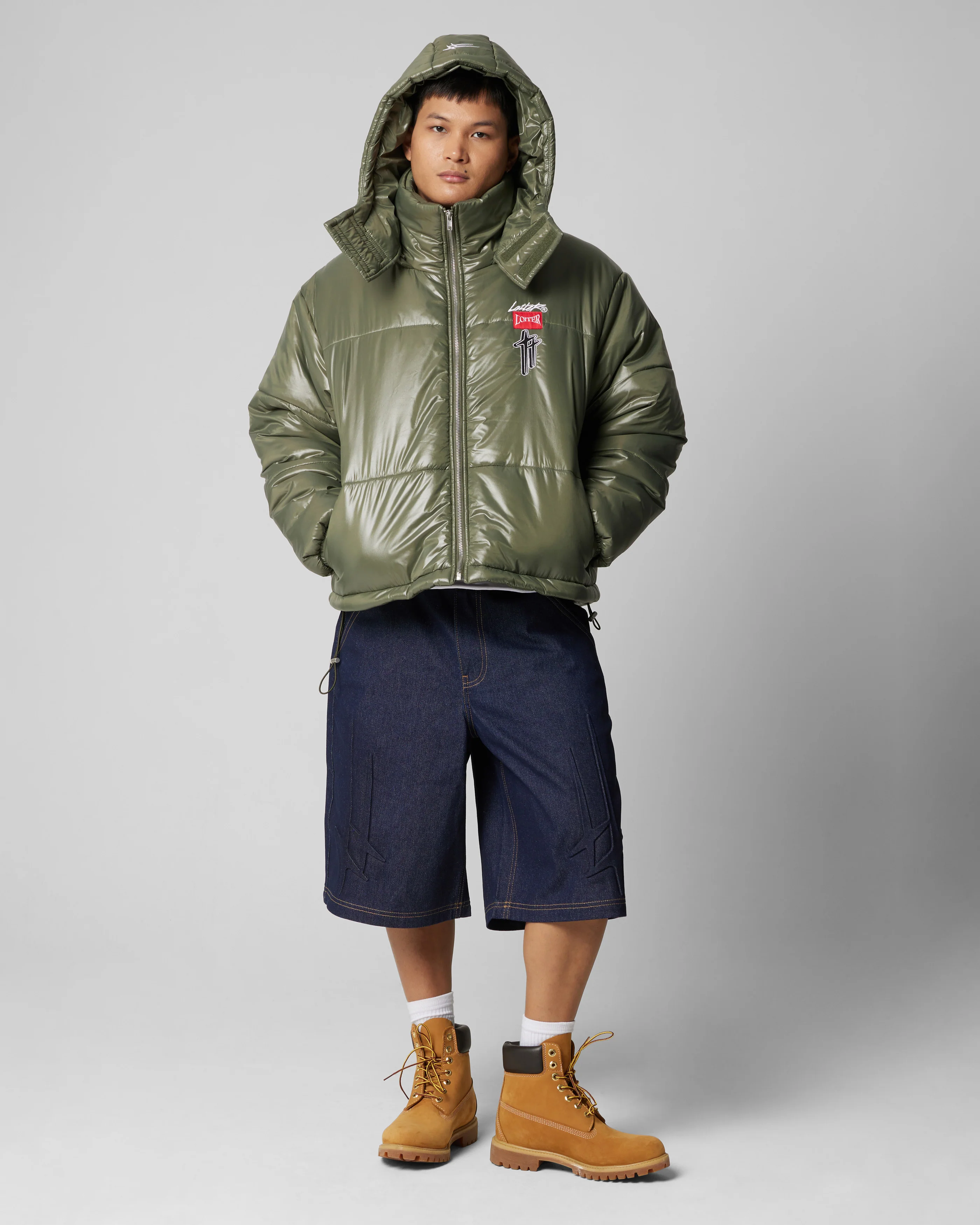 Star Born Puffer Jacket Green - Image 3