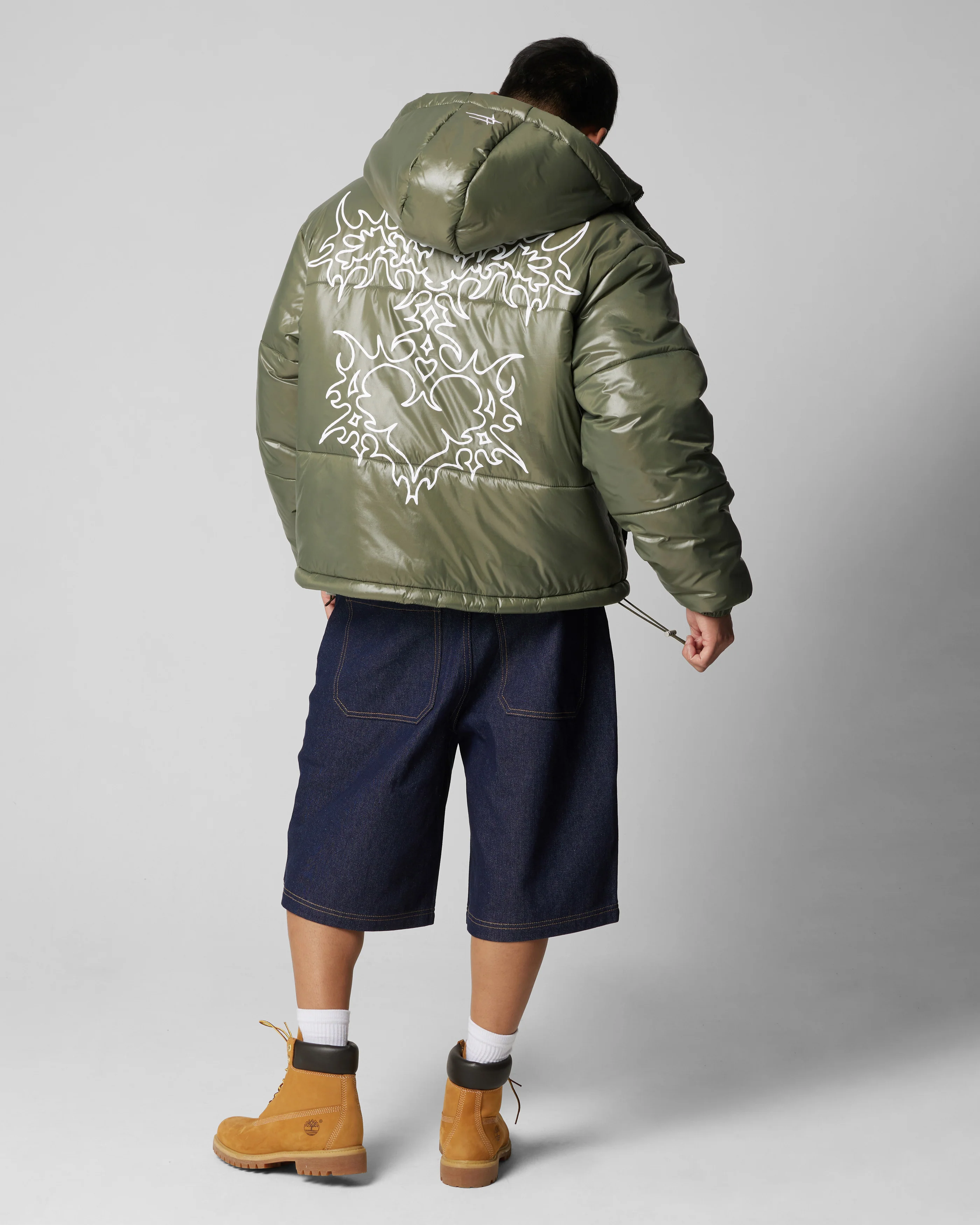 Star Born Puffer Jacket Green - Image 4