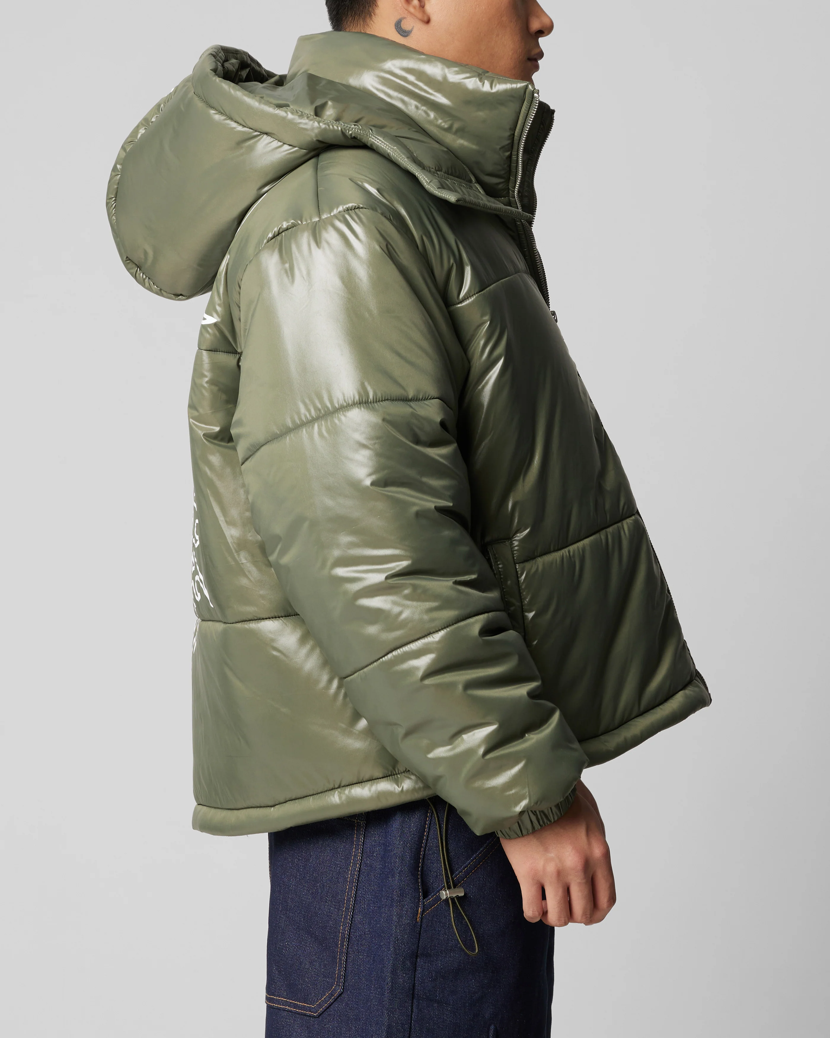 Star Born Puffer Jacket Green - Image 7