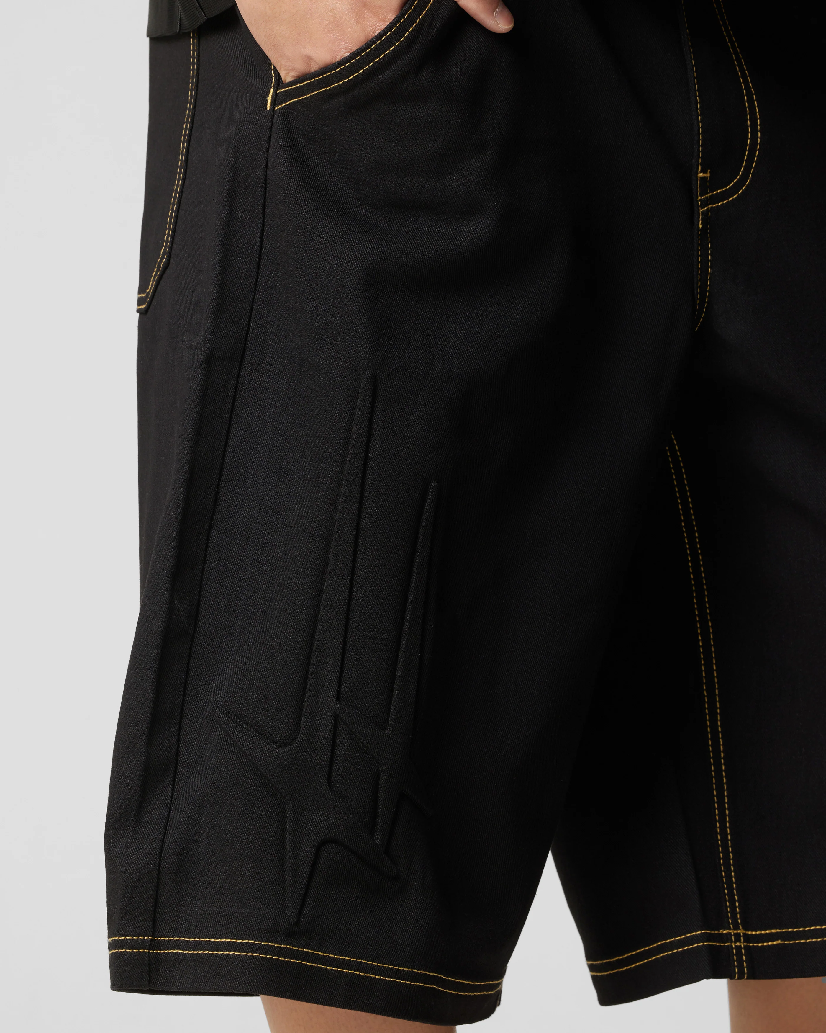 Loiter Star Child Jorts Black - Image 4