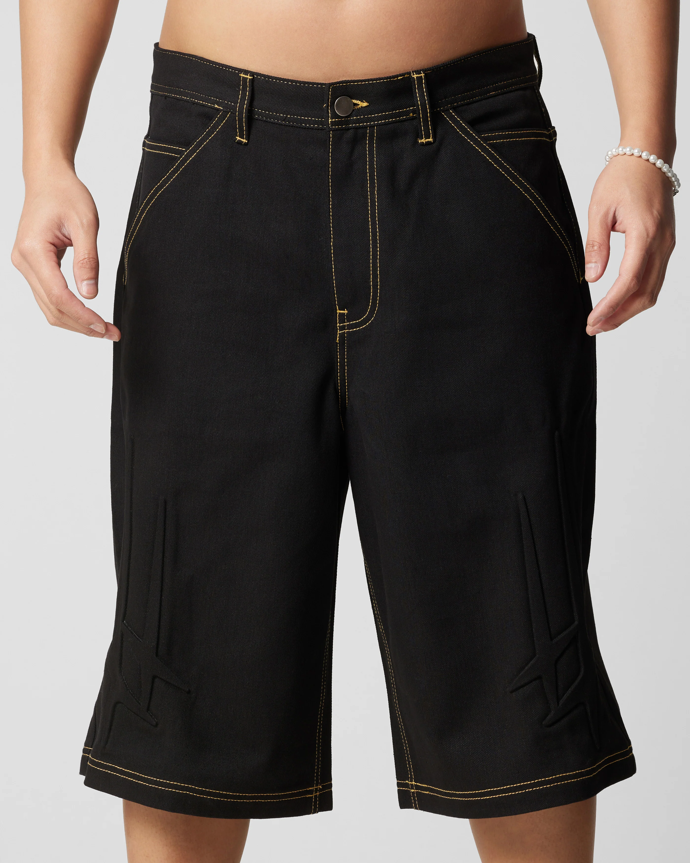 Loiter Star Child Jorts Black - Image 7