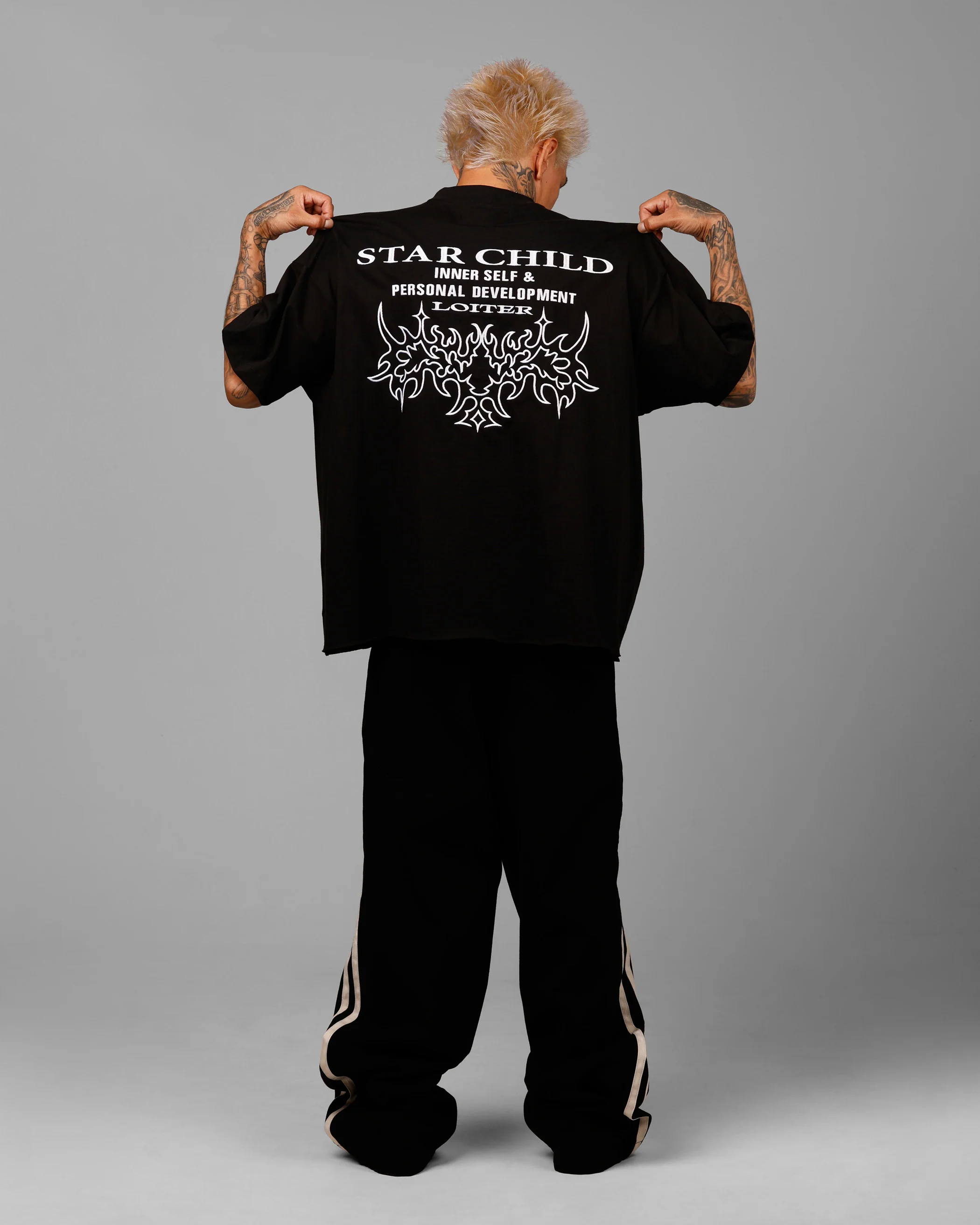 Star Child Pocket T-Shirt Black - Image 6