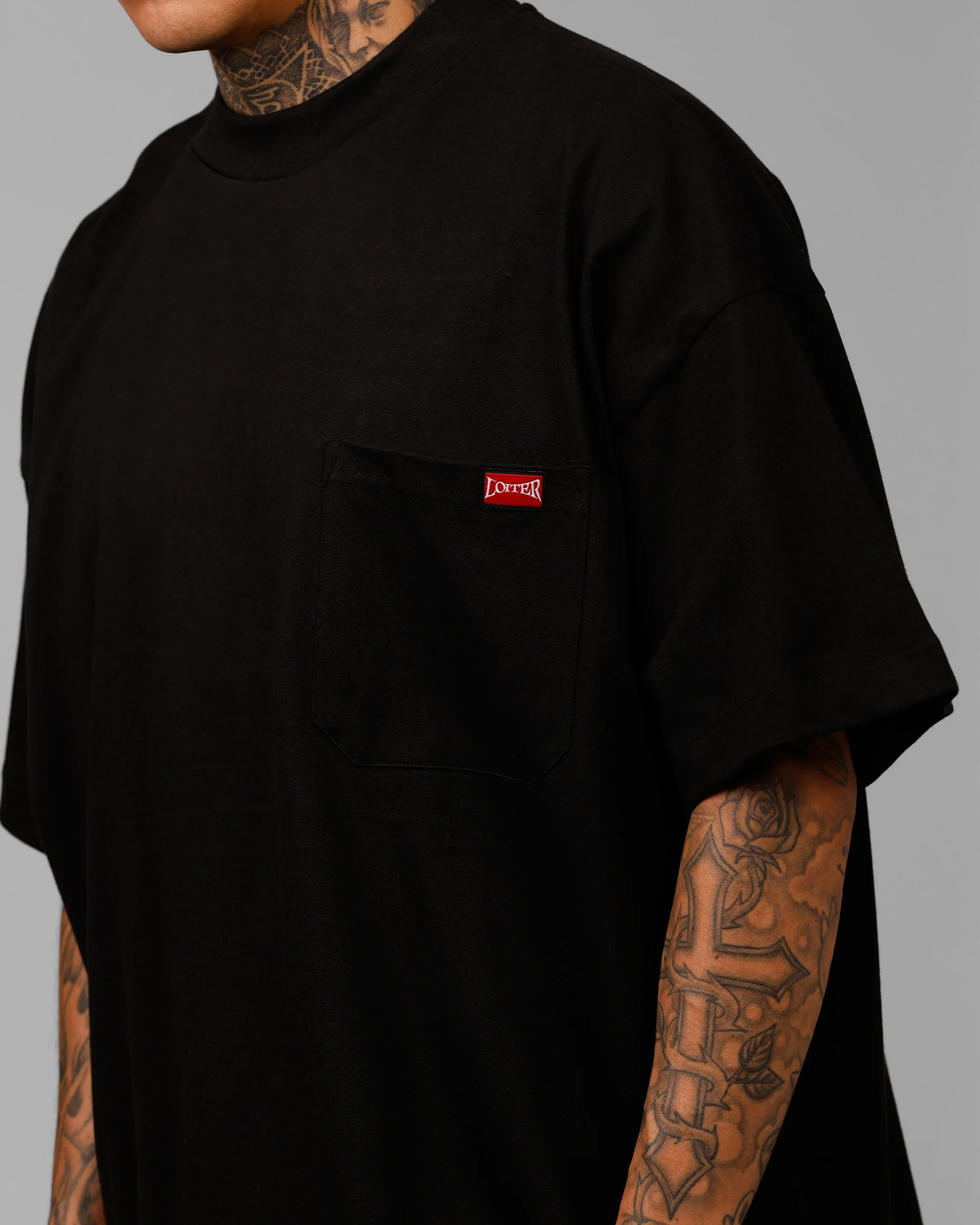 Star Child Pocket T-Shirt Black - Image 7
