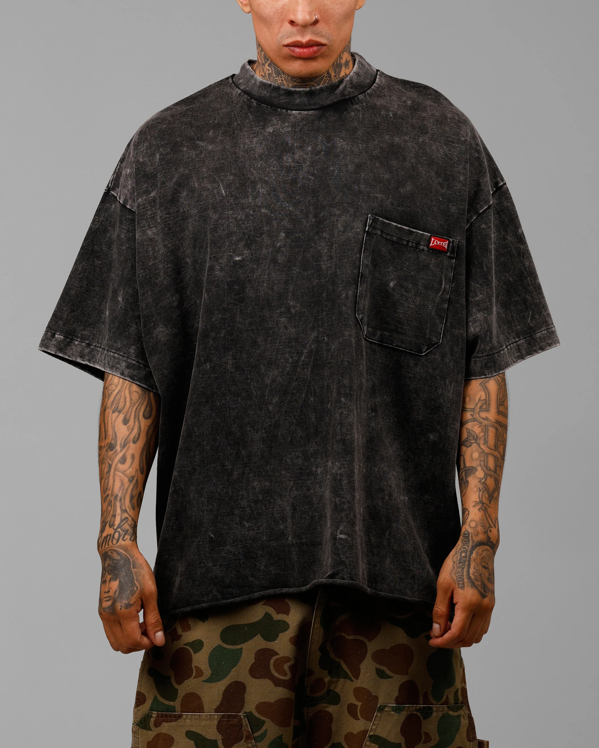 Star Child Pocket T-Shirt Black Wash - Image 2