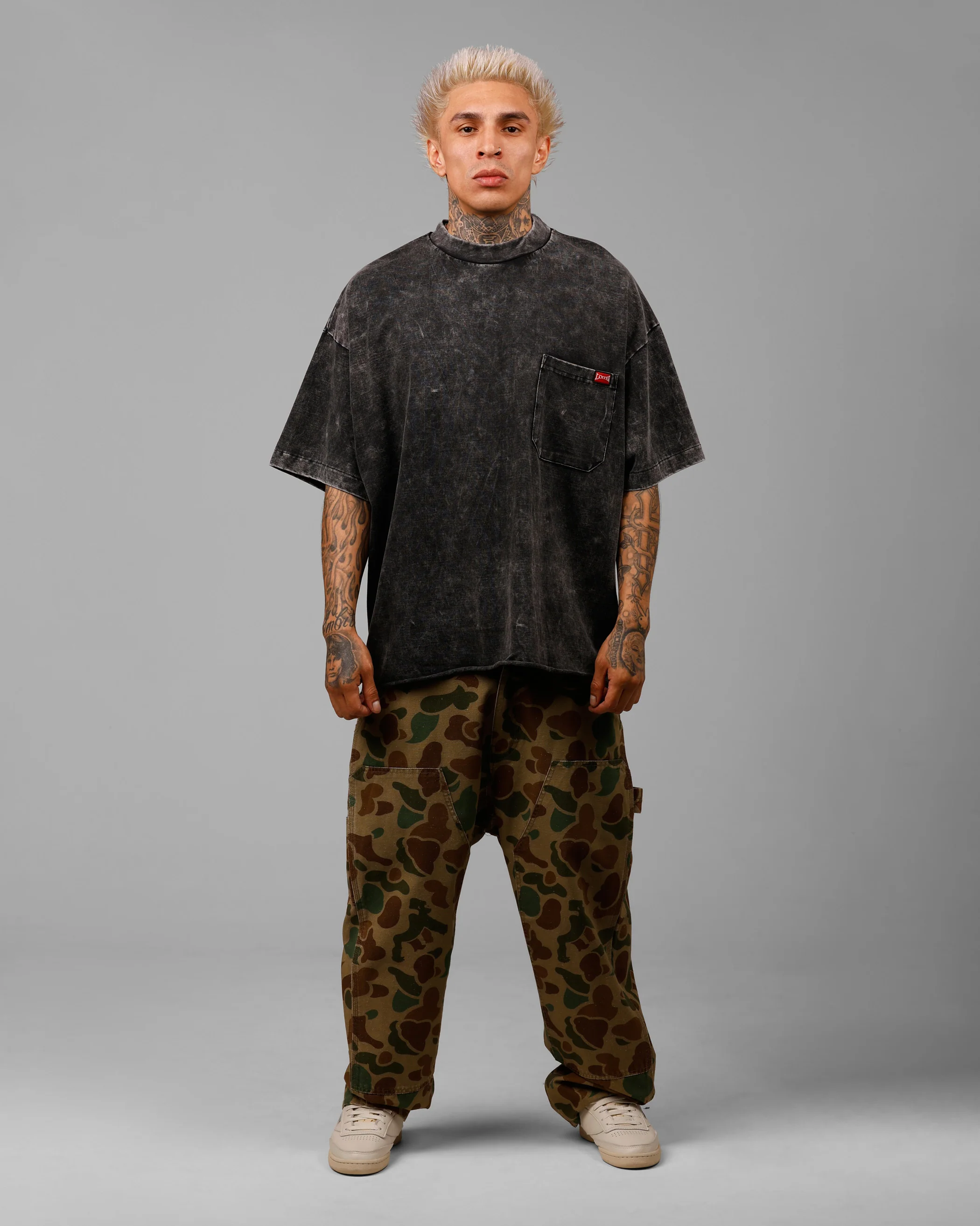 Star Child Pocket T-Shirt Black Wash - Image 3