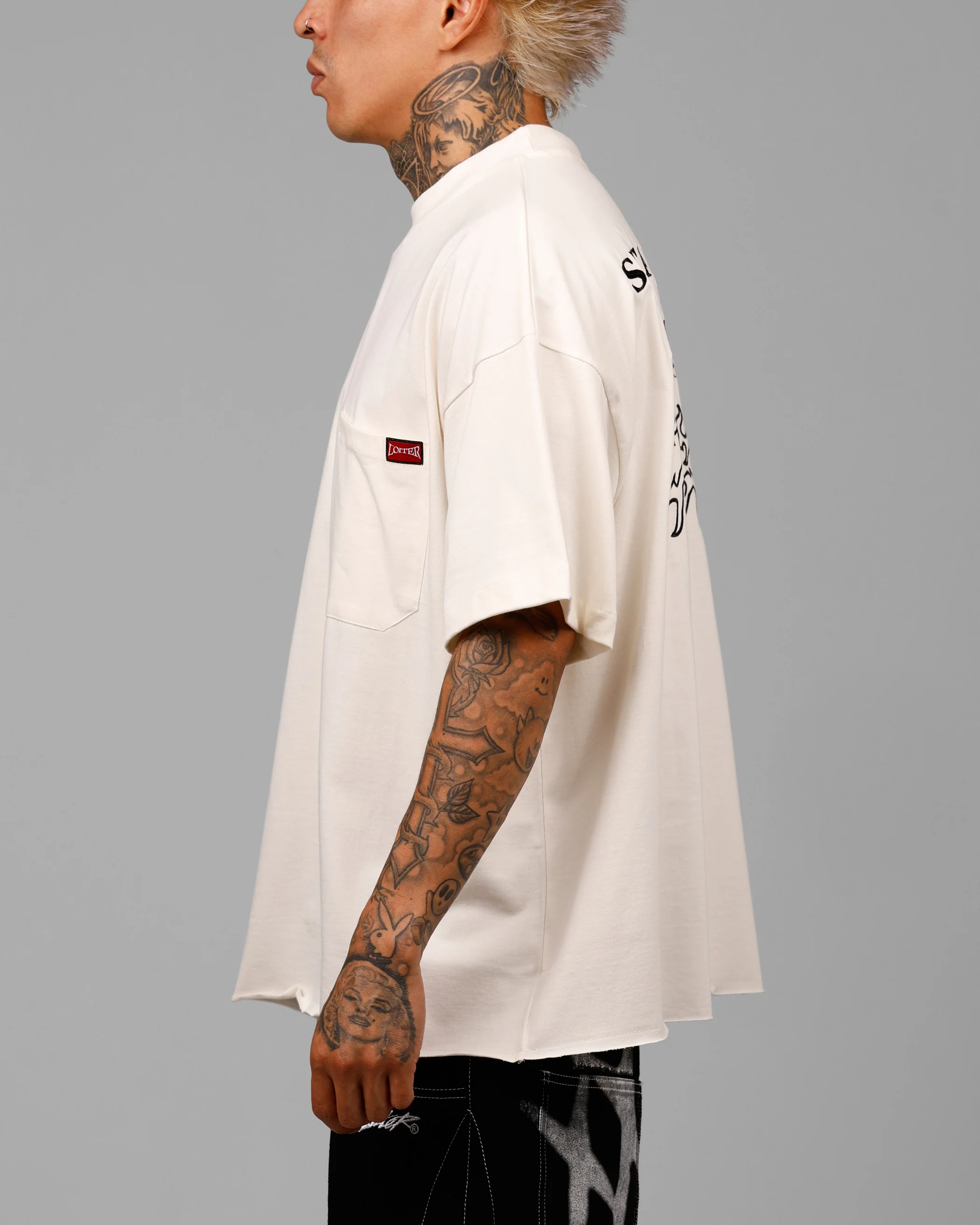 Star Child Pocket T-Shirt Off White - Image 4
