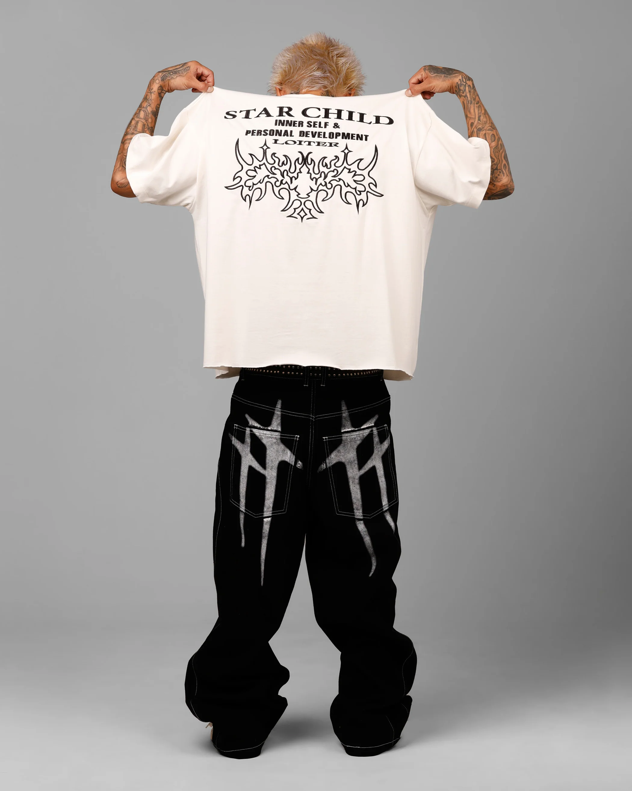 Star Child Pocket T-Shirt Off White - Image 5
