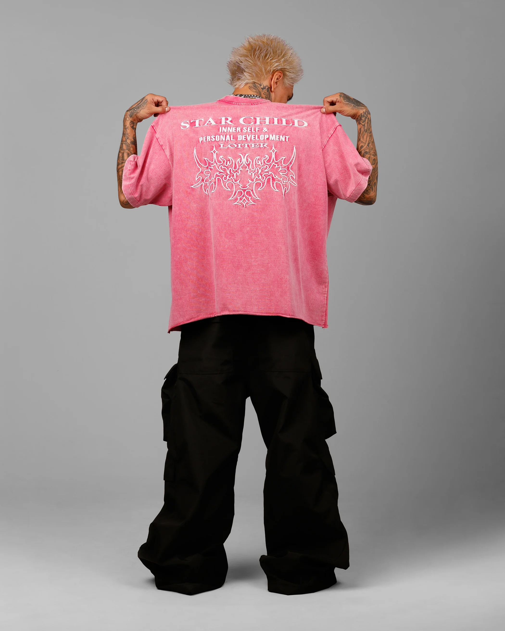 Star Child Pocket T-Shirt Pink - Image 4