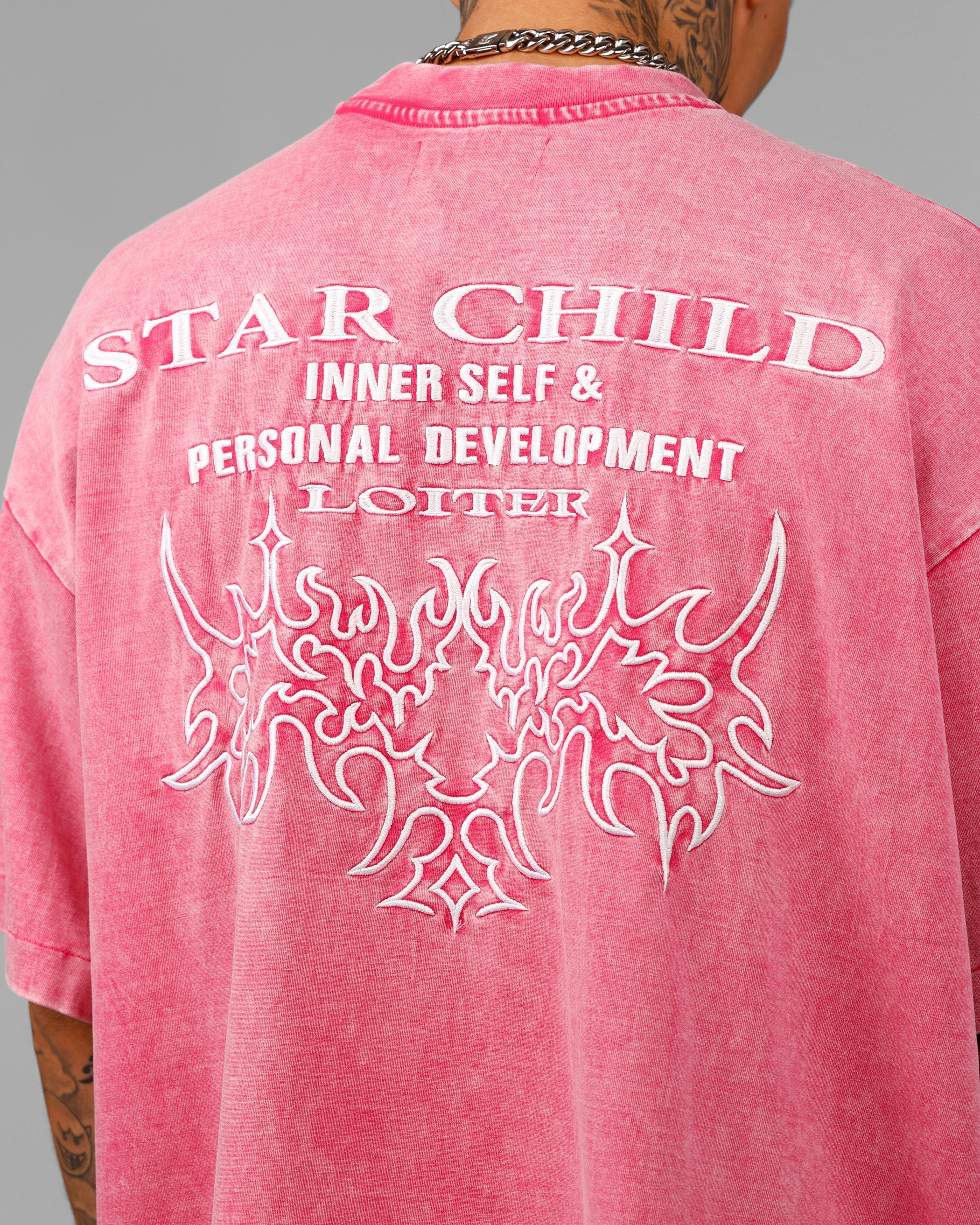 Star Child Pocket T-Shirt Pink - Image 5