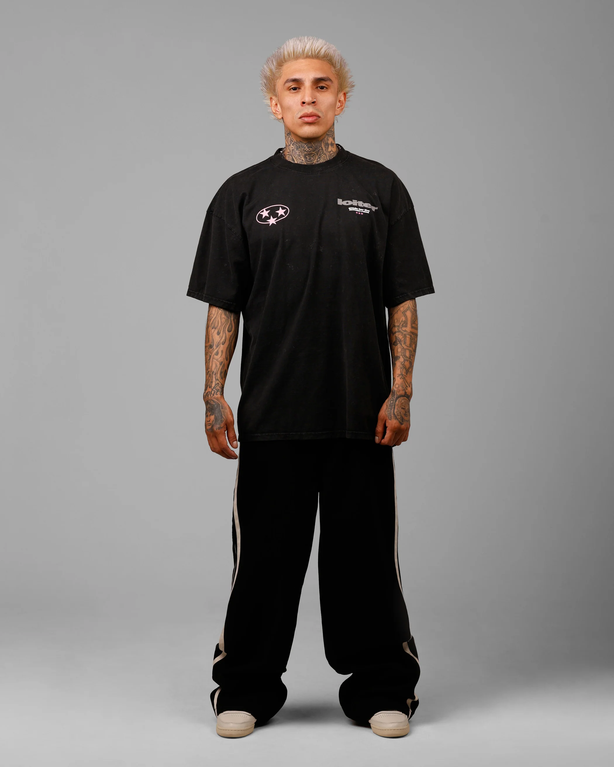 Star Child T-Shirt Black Acidwash - Image 3