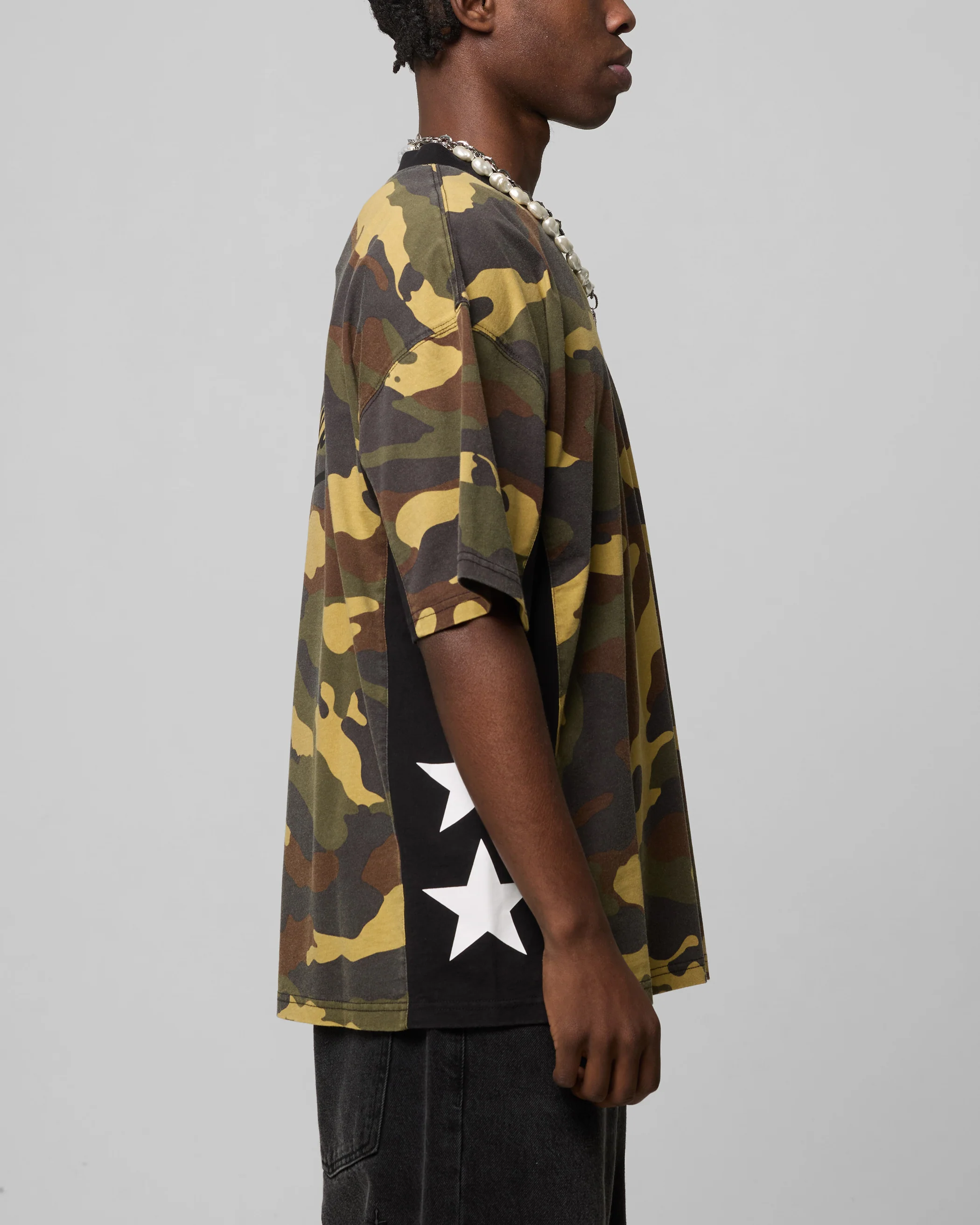 Loiter Star Child T-Shirt Woodland Camo - Image 5