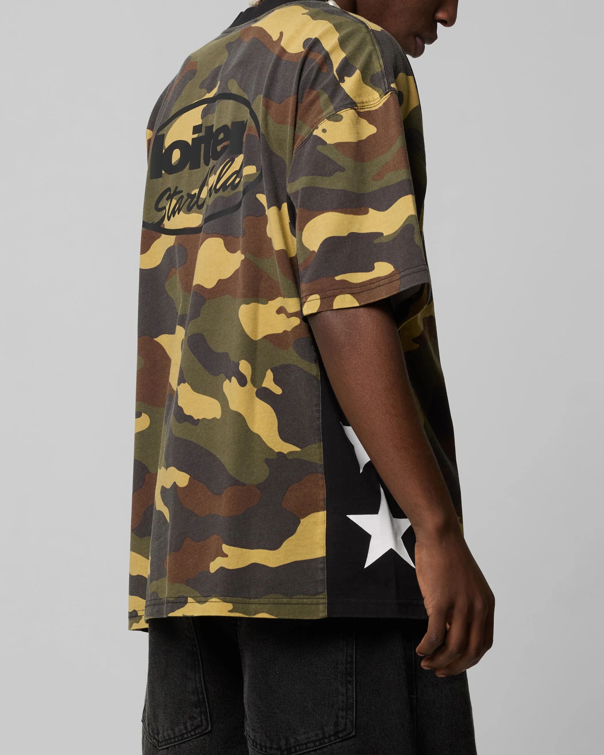 Loiter Star Child T-Shirt Woodland Camo - Image 7