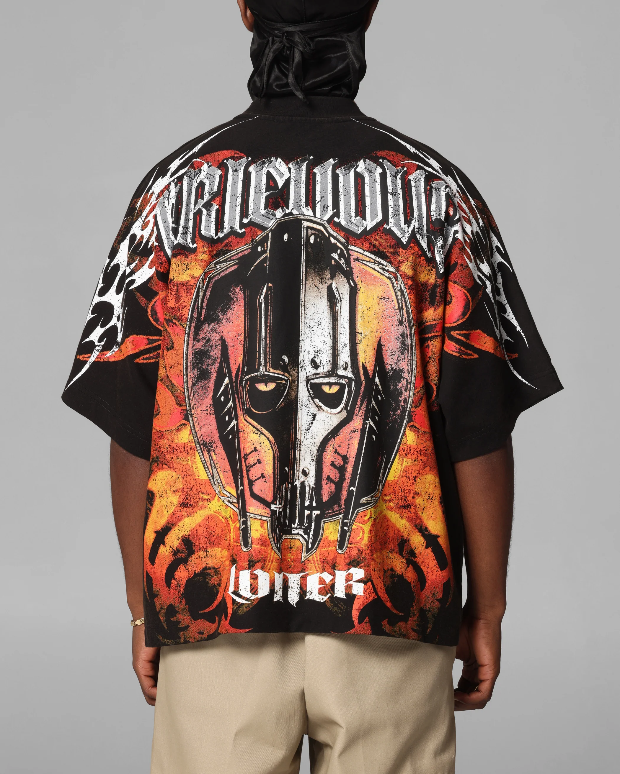 Star Wars Grievous Vintage T-Shirt Black/Red - Image 2
