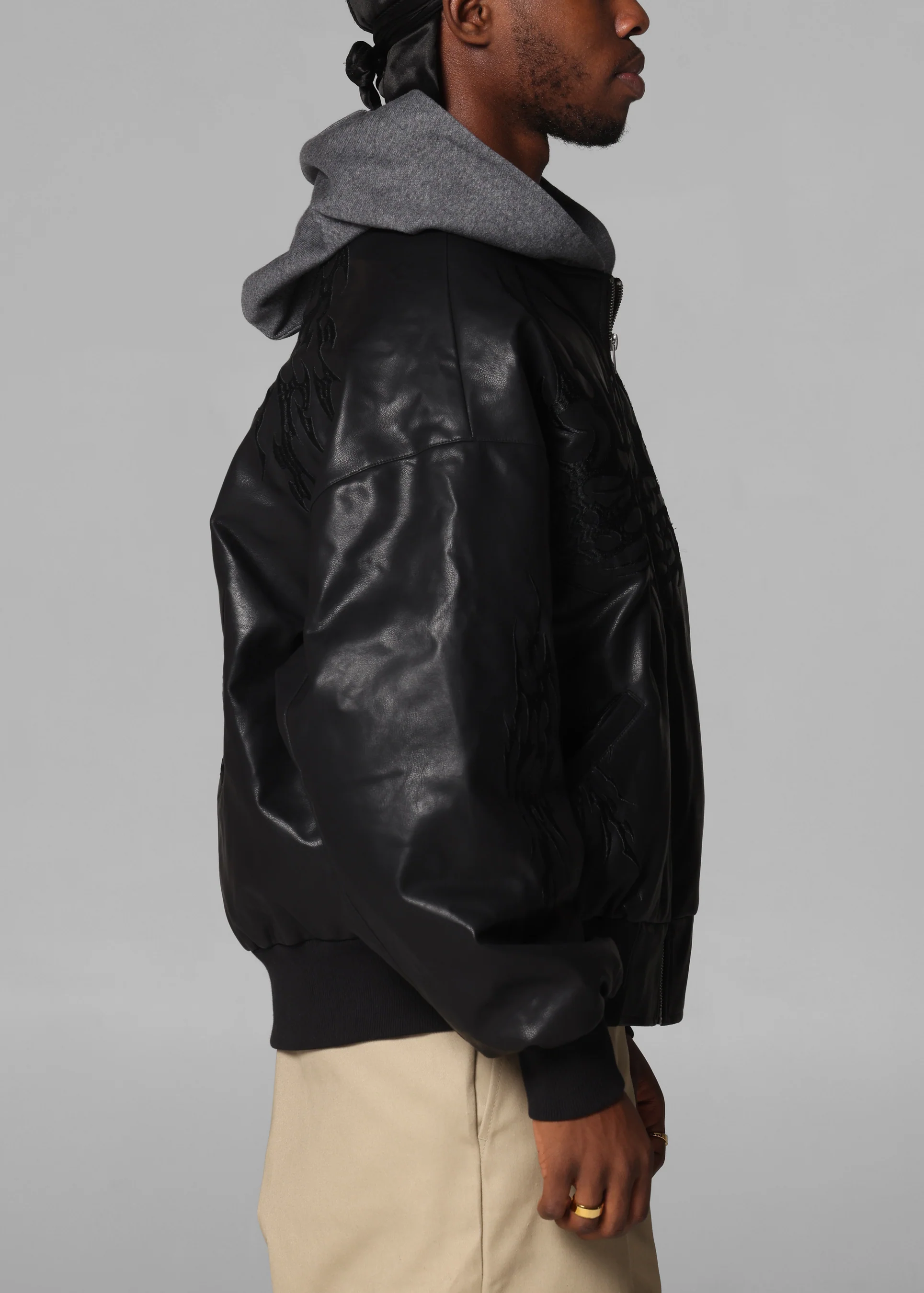 Star Wars Sith Bomber Jacket Washed Black - Image 5