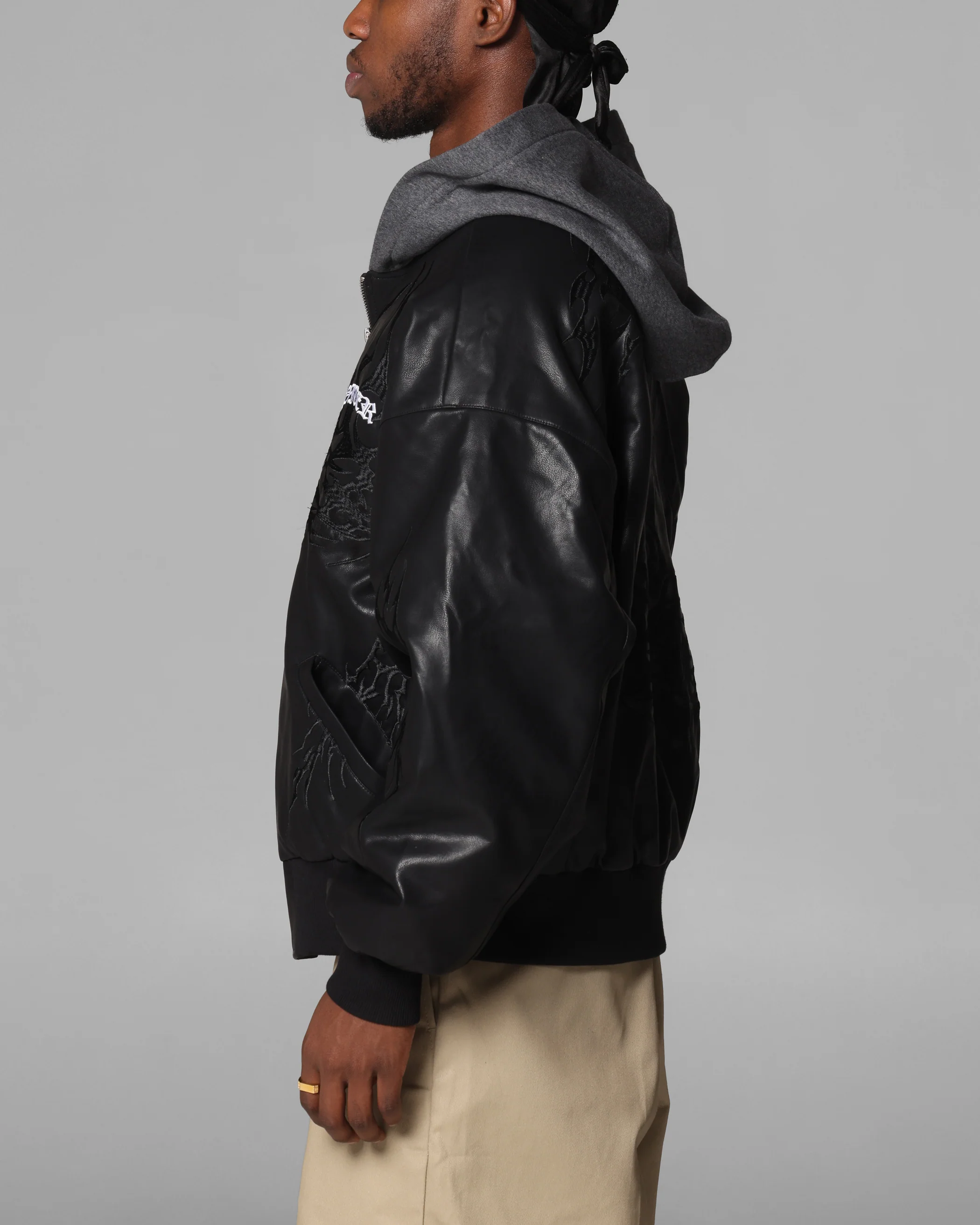 Star Wars Sith Bomber Jacket Washed Black - Image 6