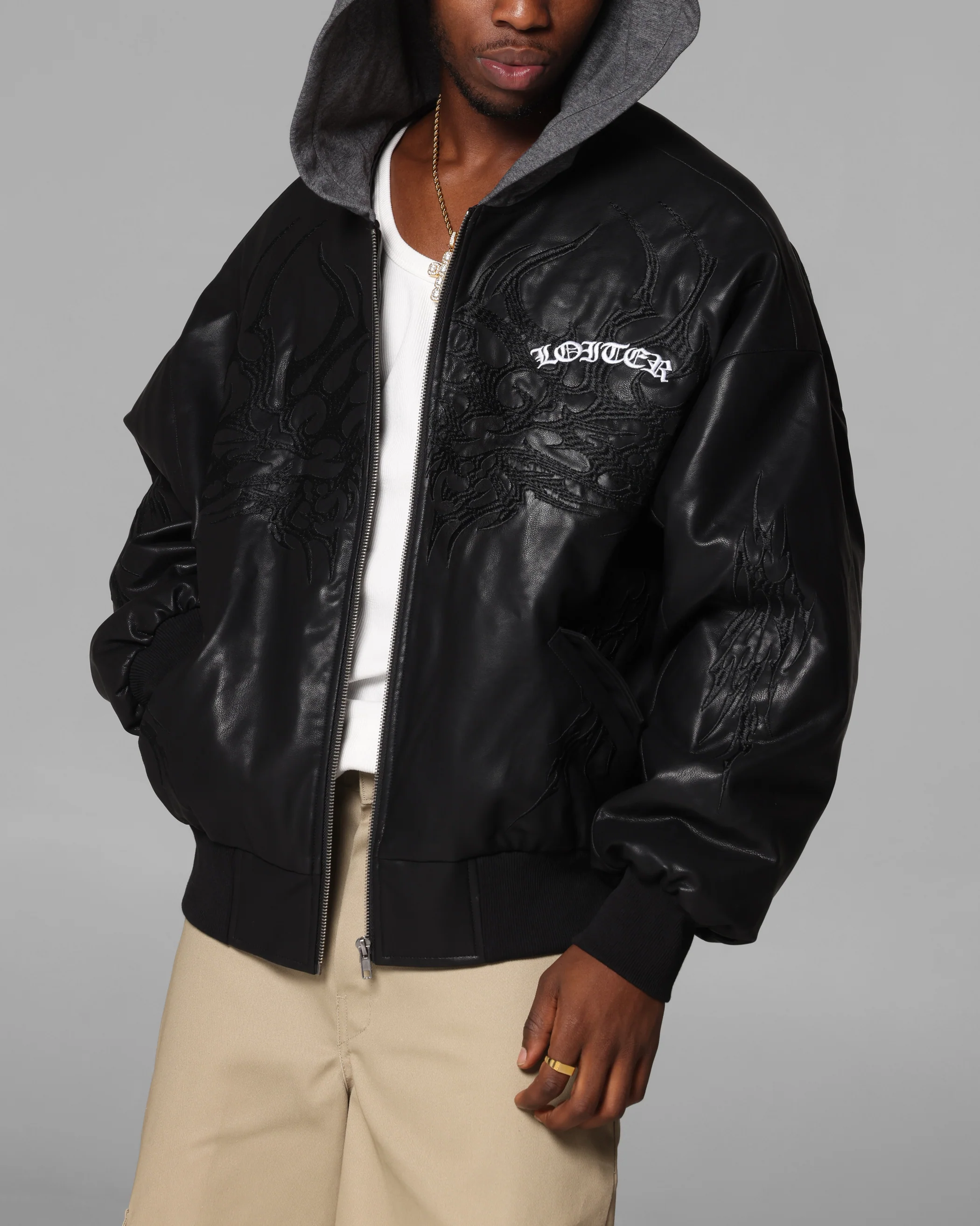 Star Wars Sith Bomber Jacket Washed Black - Image 7