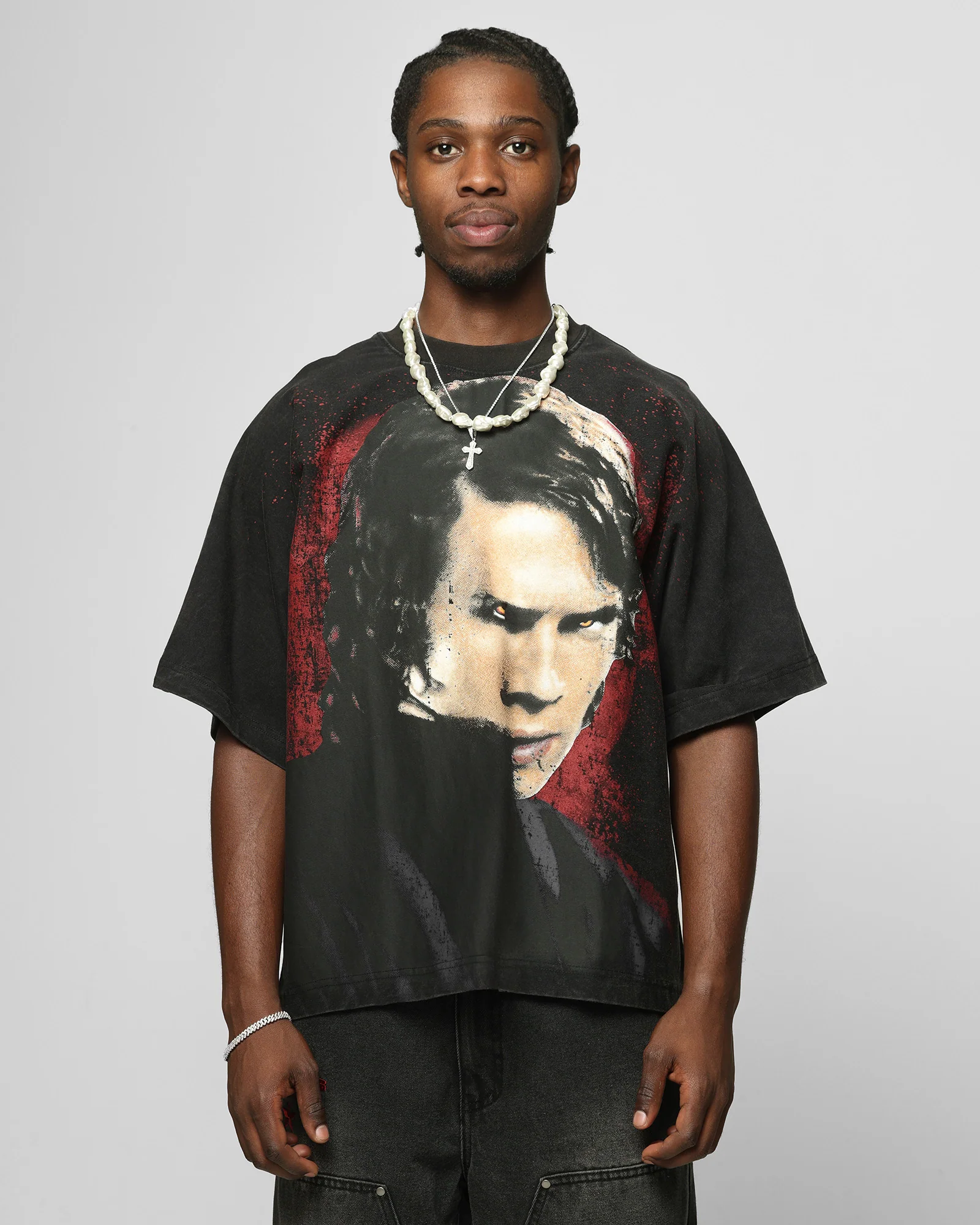 Loiter Star Wars Vader Boxy T-Shirt Washed Black - Image 2