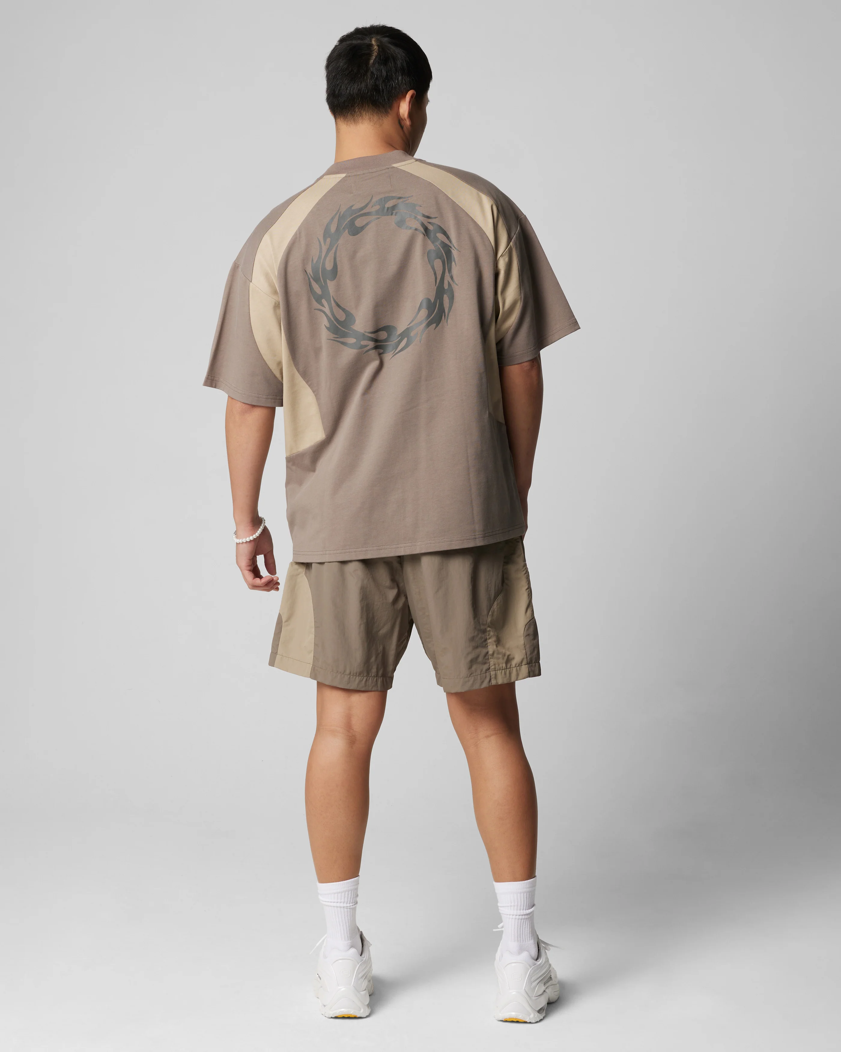 Subcultural Panel T-Shirt Brown - Image 2