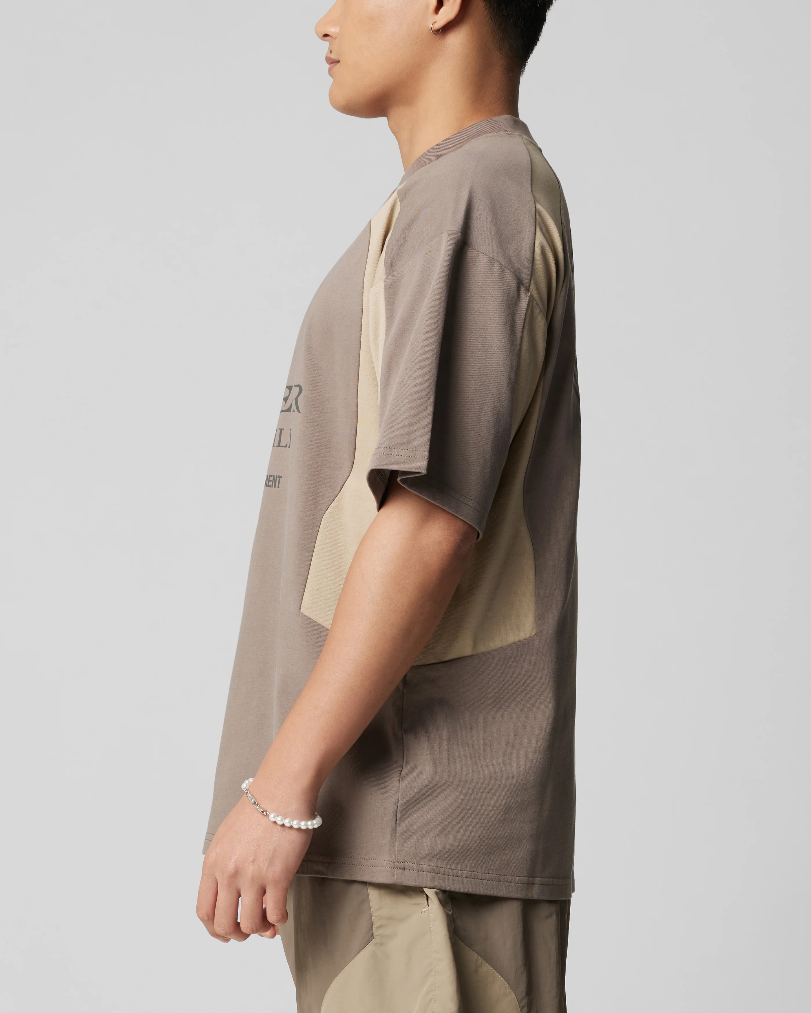 Subcultural Panel T-Shirt Brown - Image 4