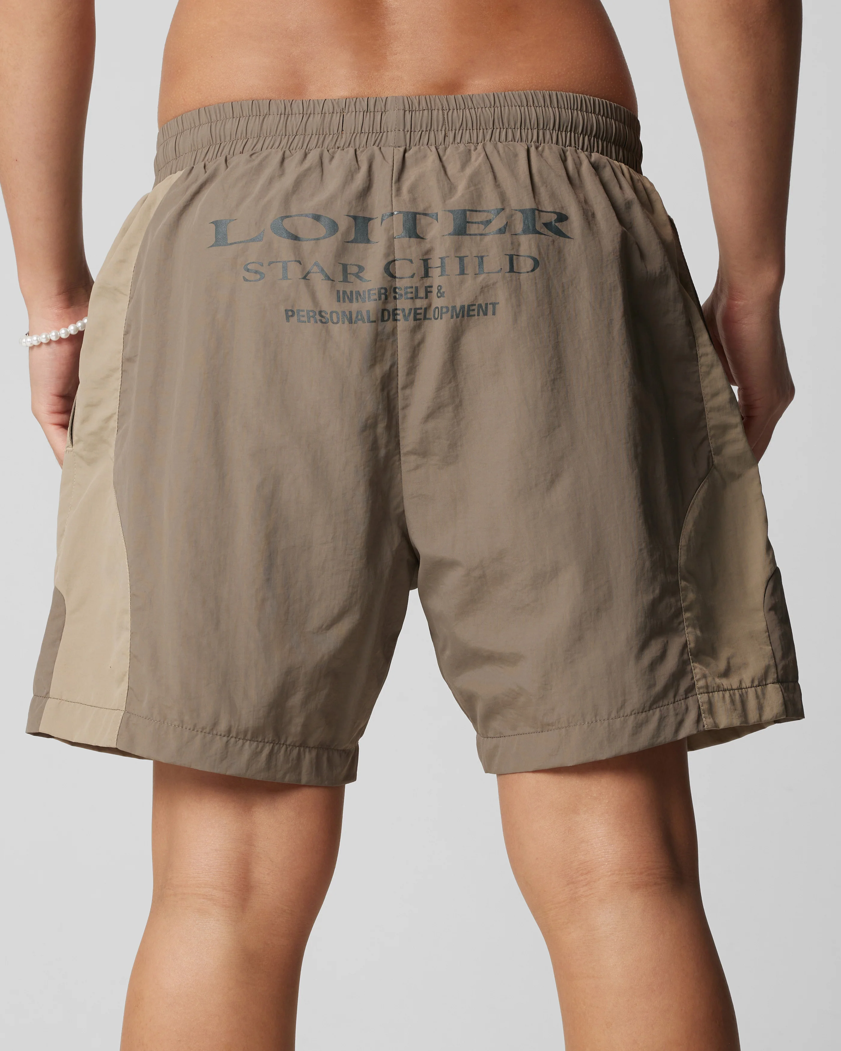 Subculture Panel Shorts Brown - Image 8