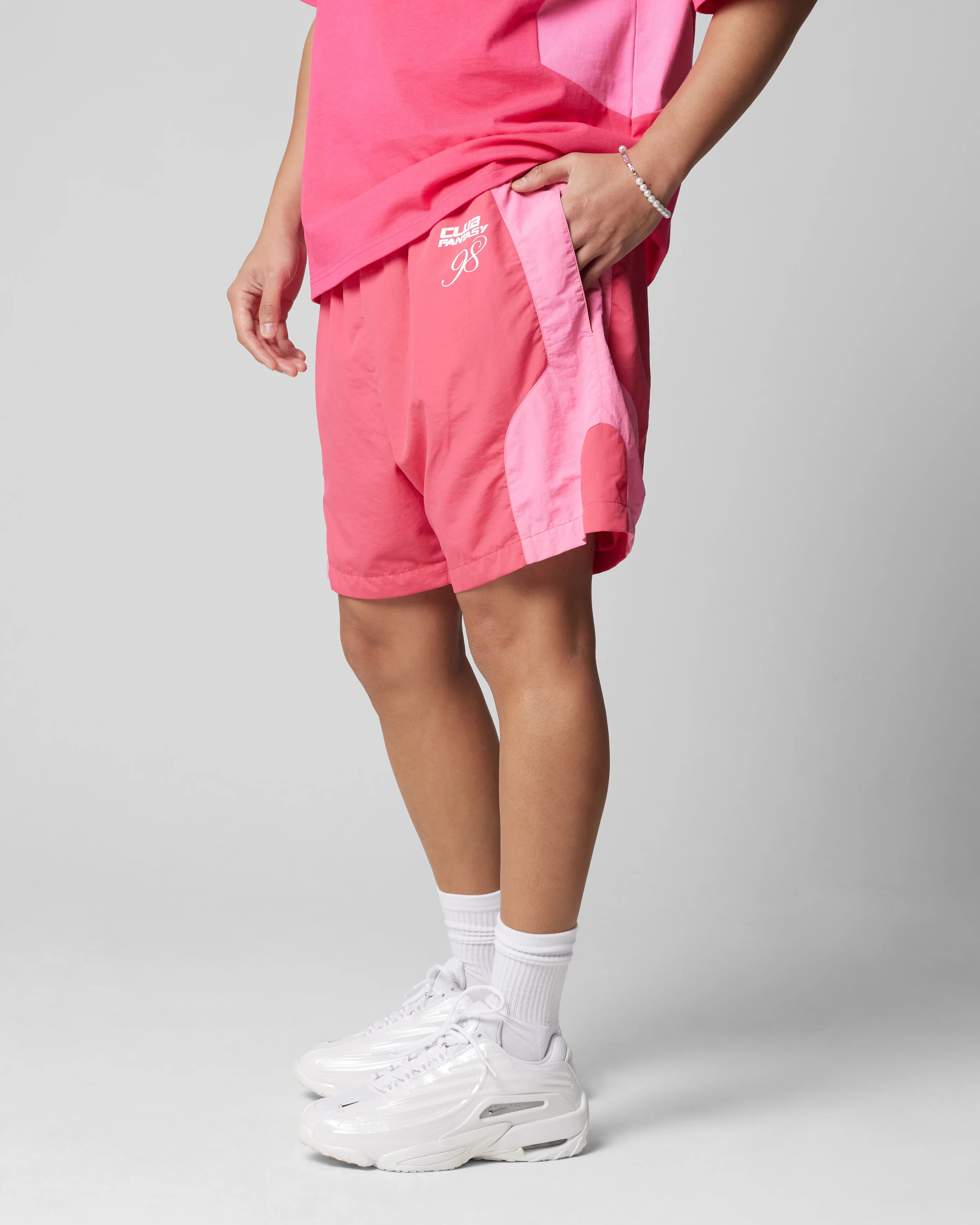 Loiter Subculture Panel Shorts Pink - Image 6