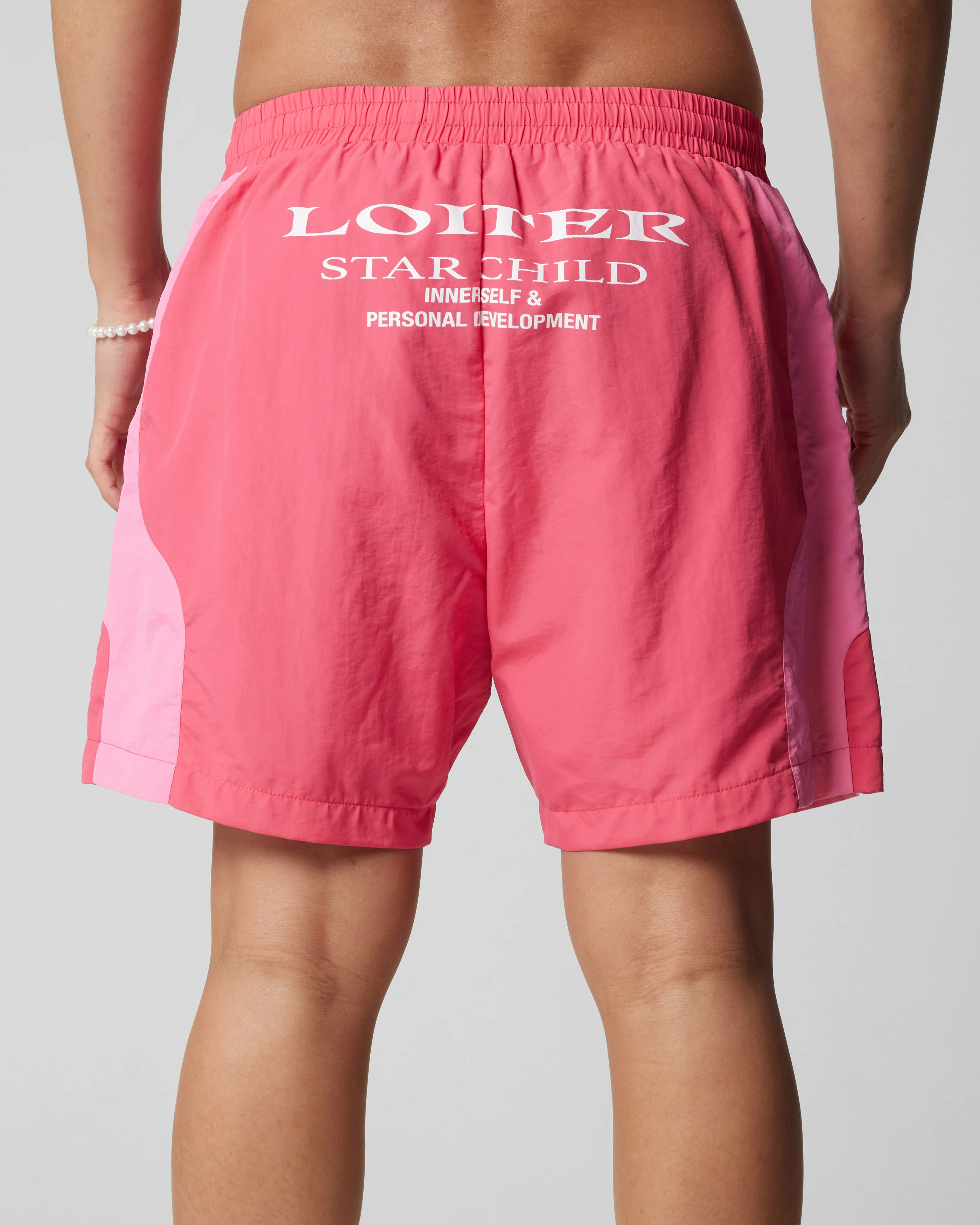Loiter Subculture Panel Shorts Pink - Image 8
