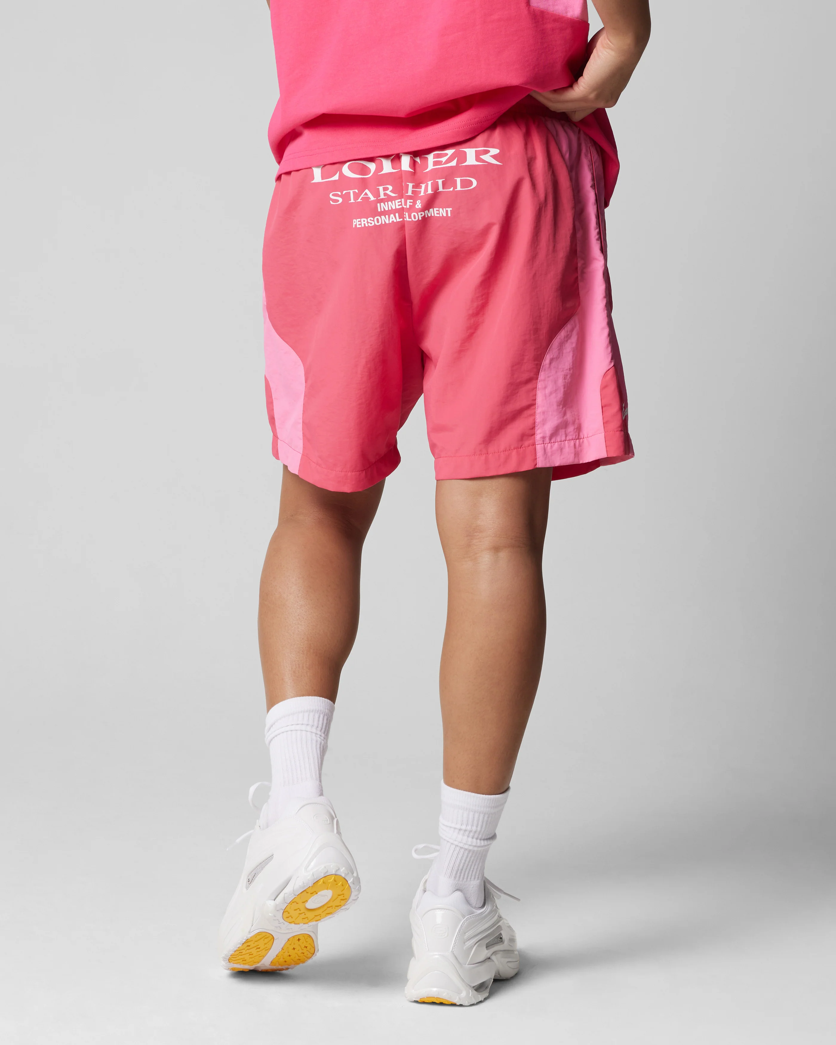 Loiter Subculture Panel Shorts Pink - Image 9