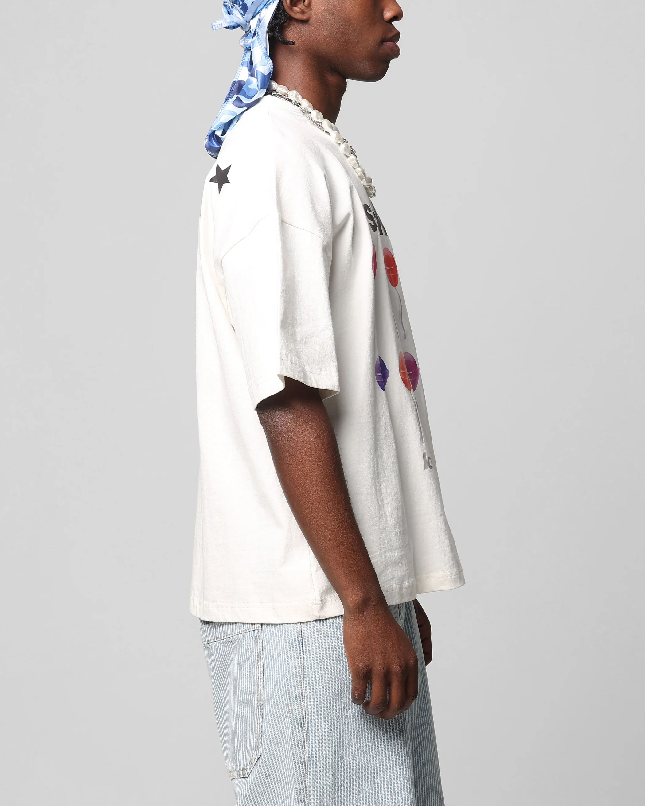 Loiter Sucka T-Shirt Off White - Image 5