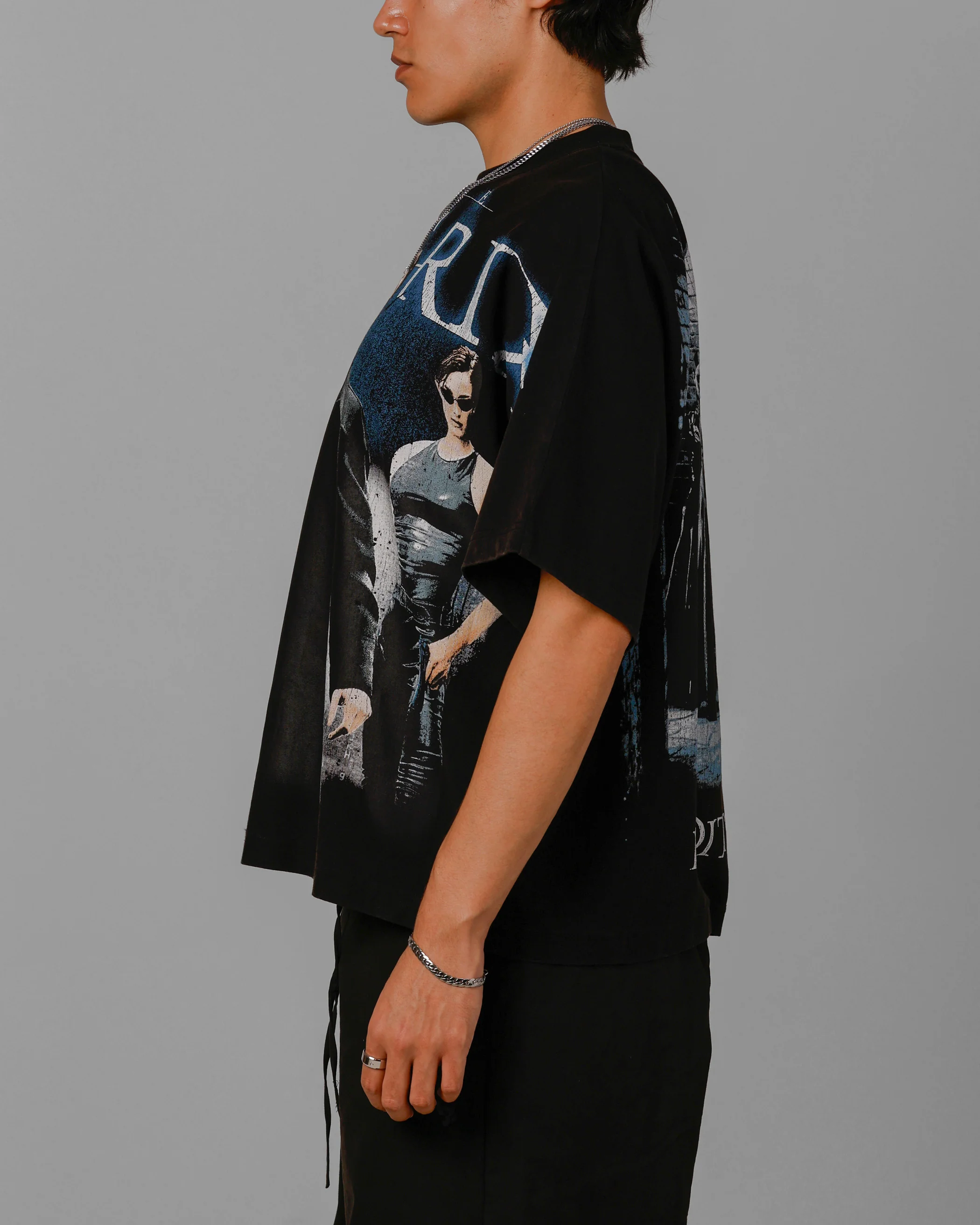 The Matrix Boxy T-Shirt Washed Black - Image 5