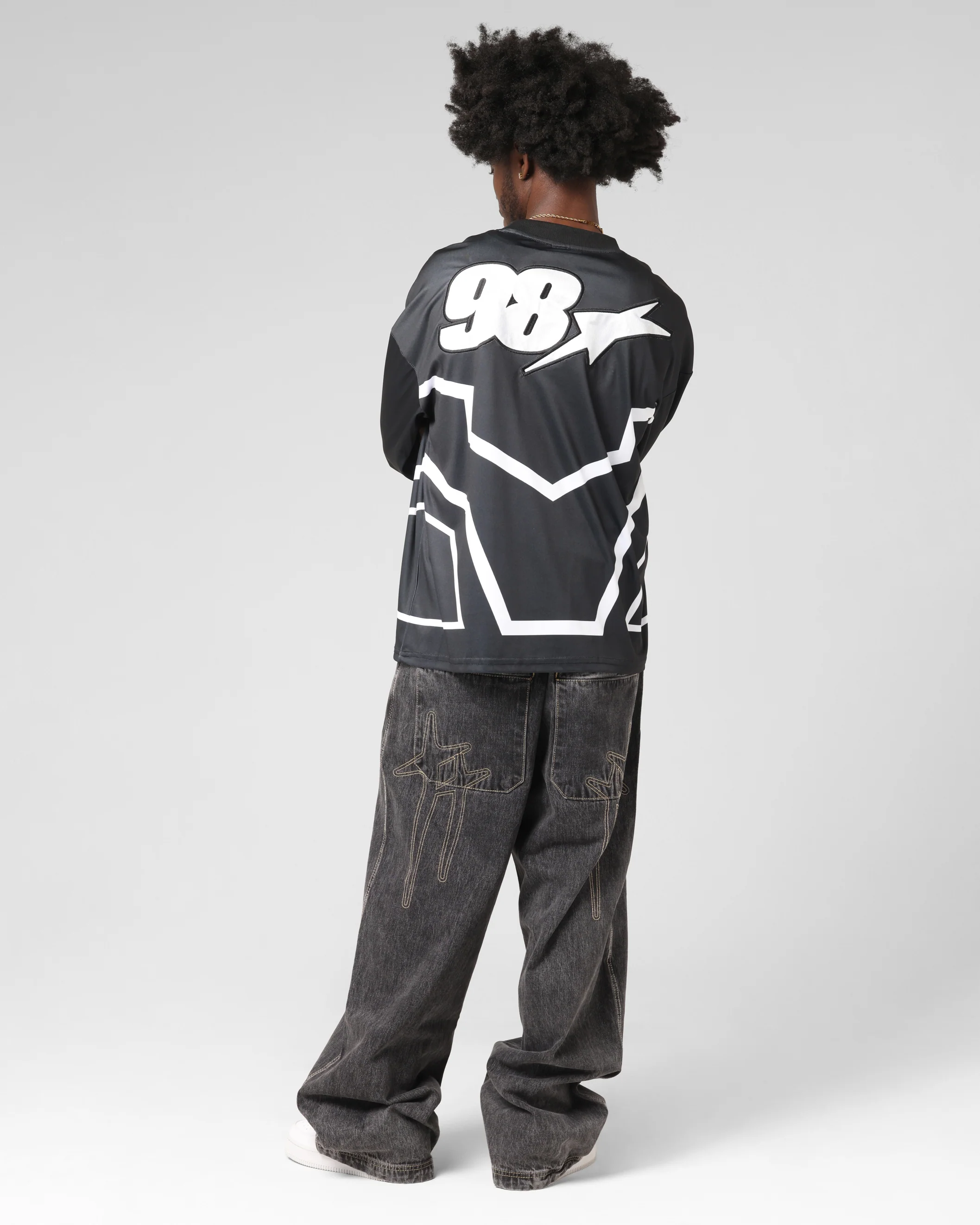 Loiter Thrill Racing Long Sleeve T-Shirt Black - Image 4