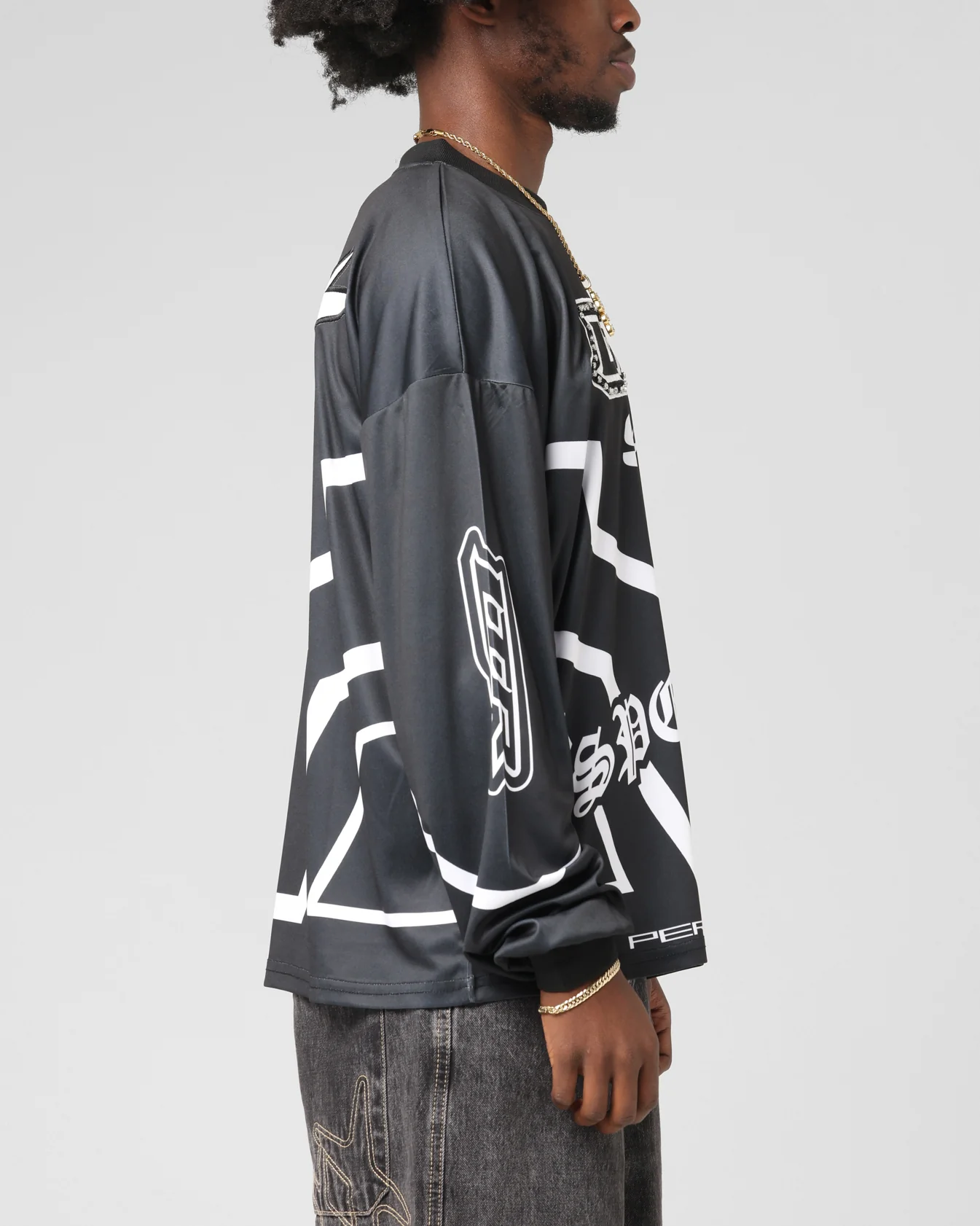 Loiter Thrill Racing Long Sleeve T-Shirt Black - Image 5