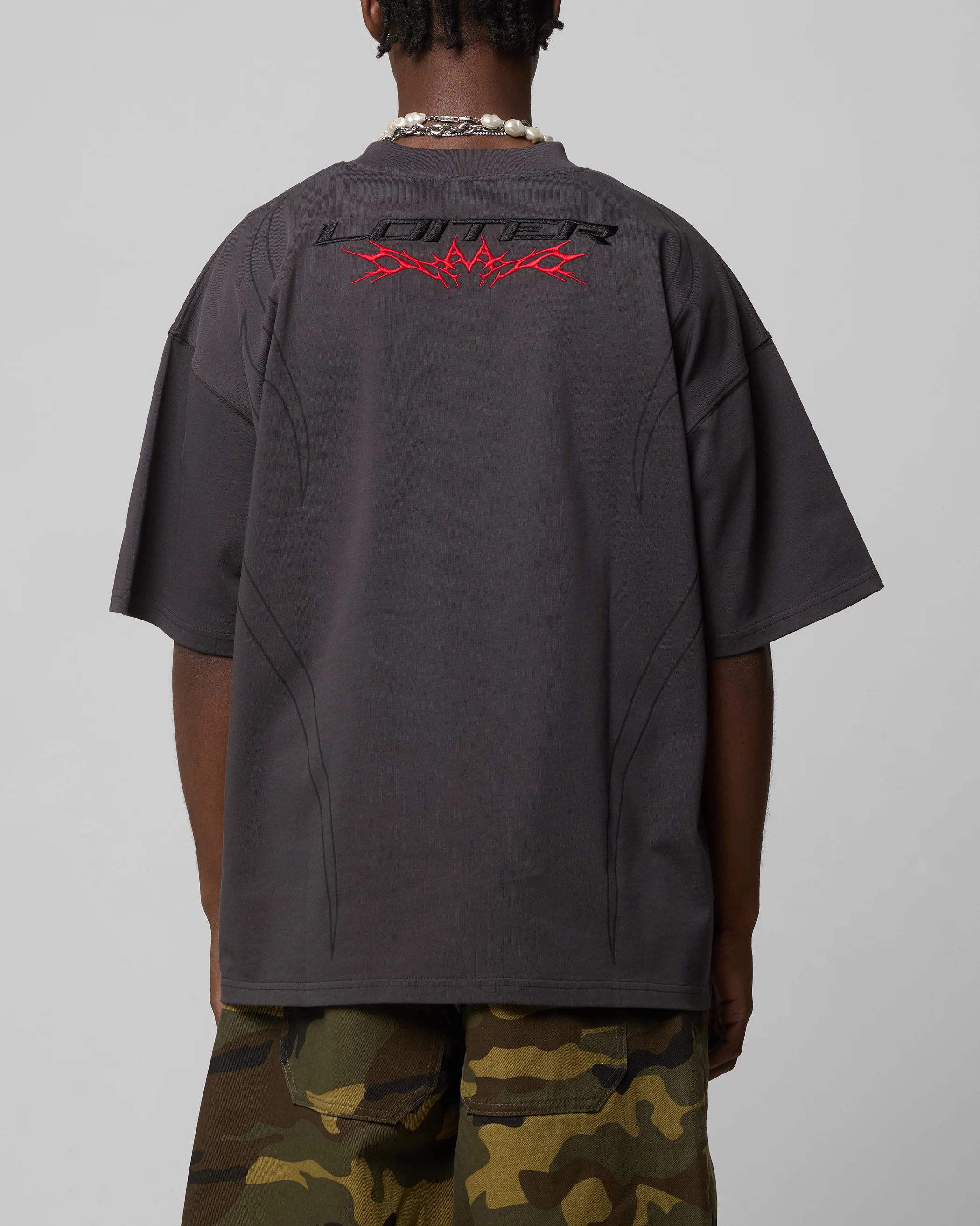 Trackstar T-Shirt Charcoal - Image 2