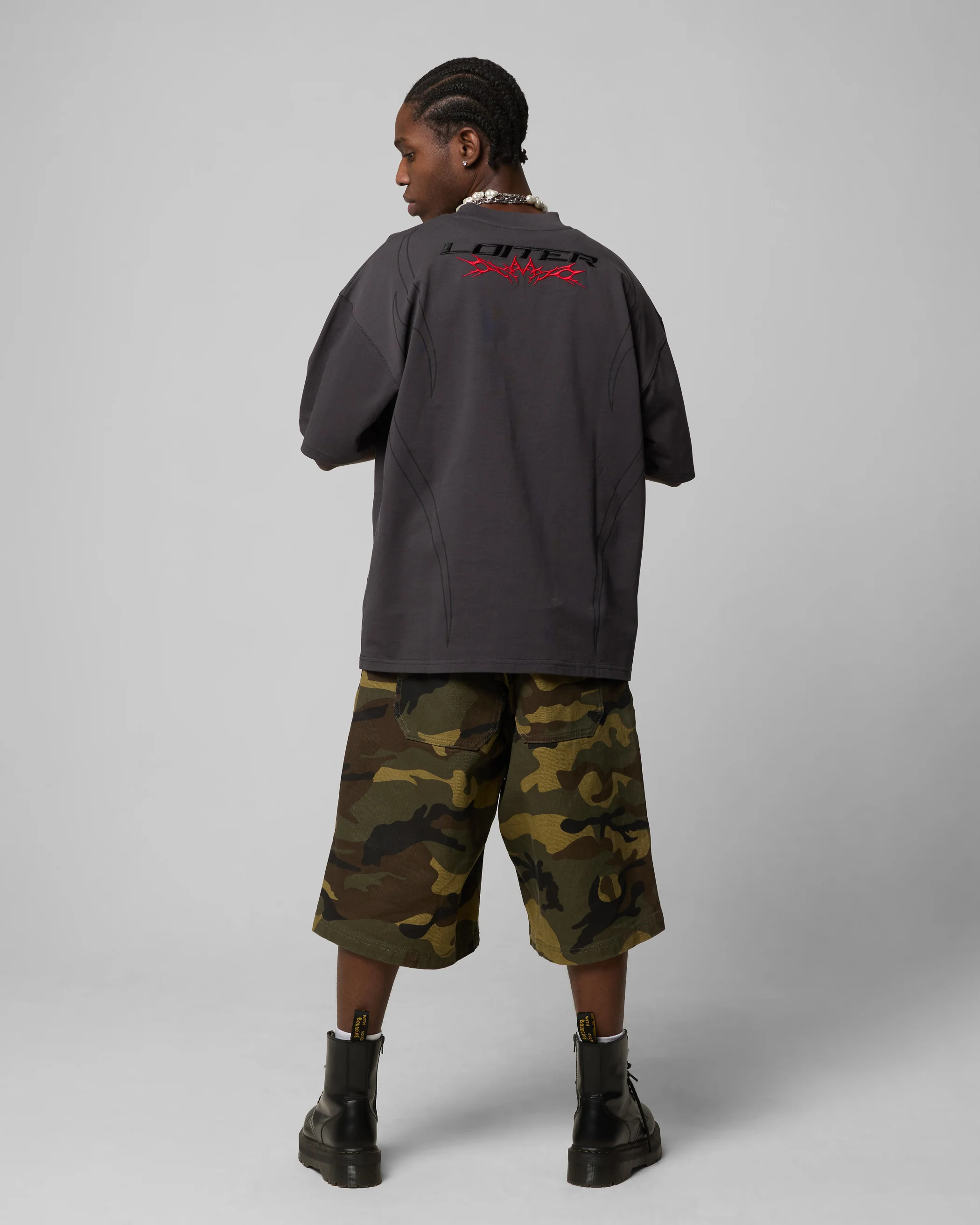 Trackstar T-Shirt Charcoal - Image 4