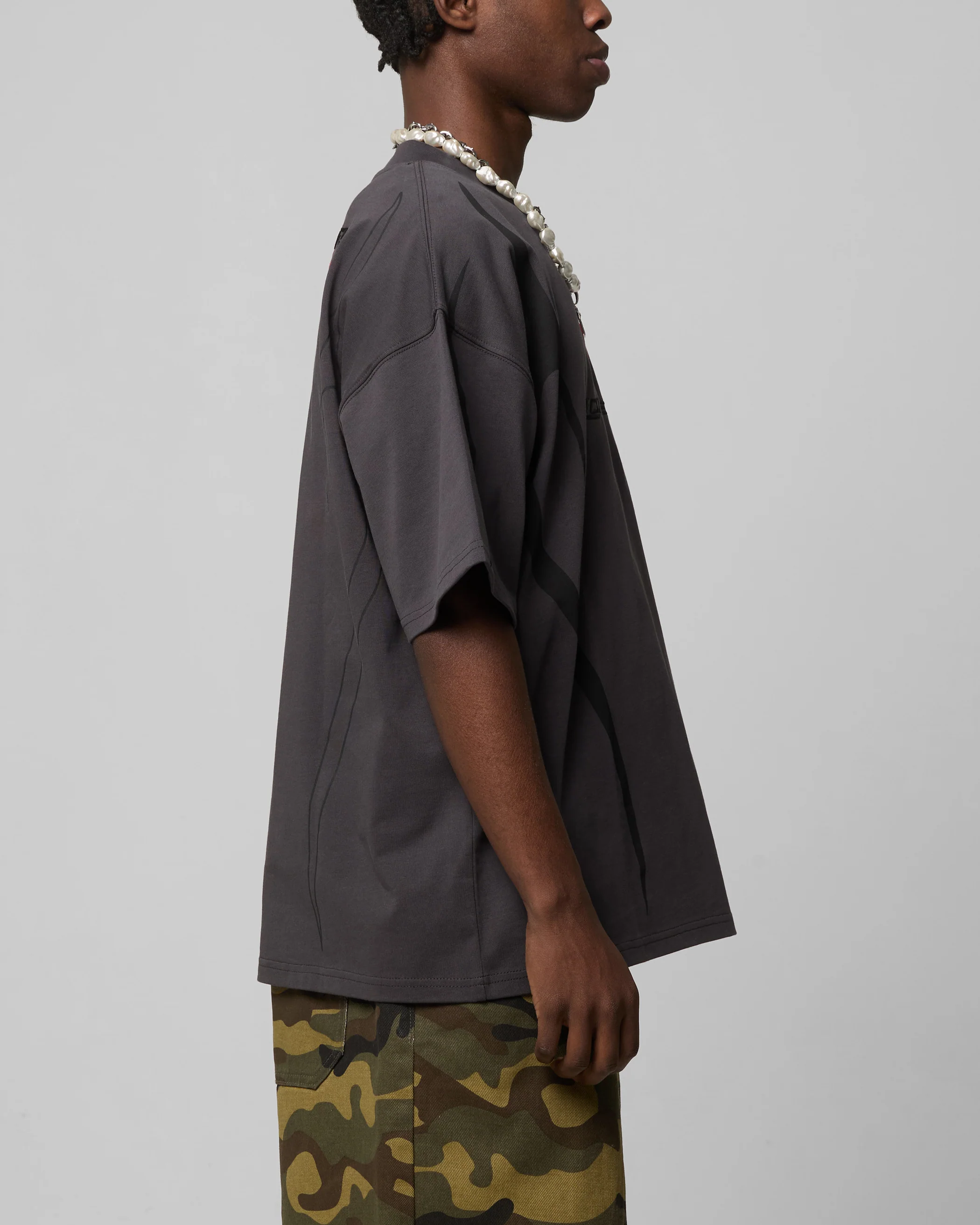 Trackstar T-Shirt Charcoal - Image 5