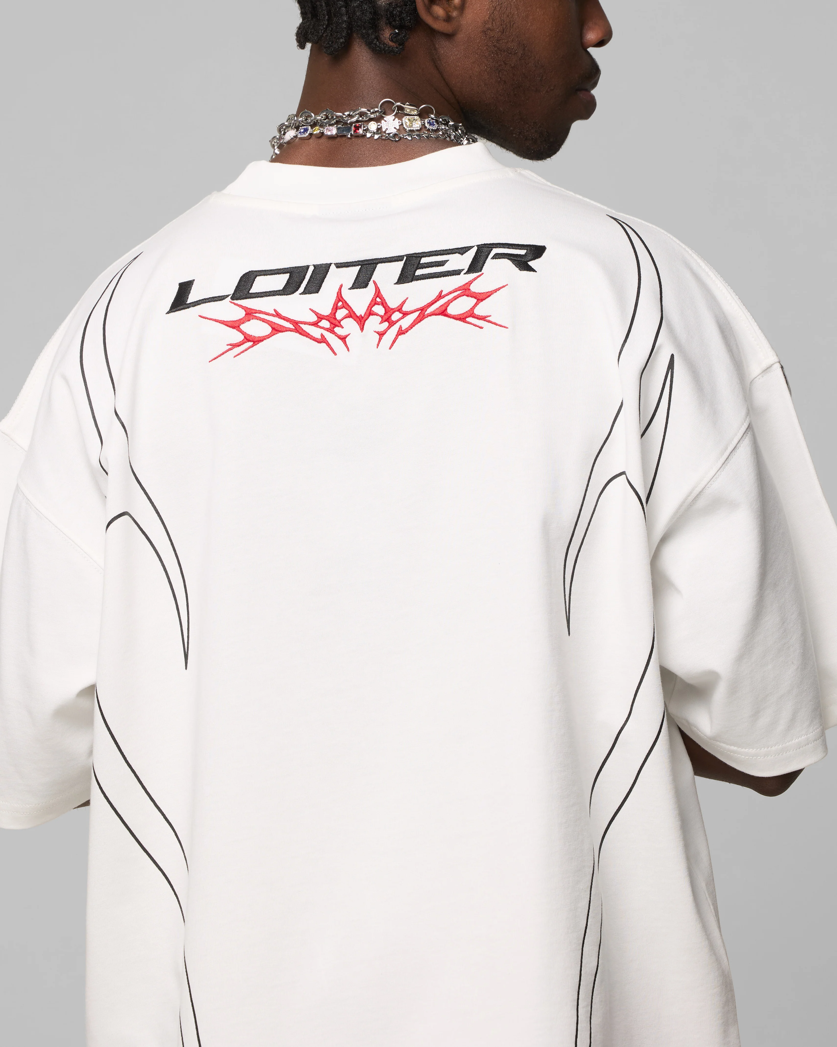 Trackstar T-Shirt Off White - Image 7