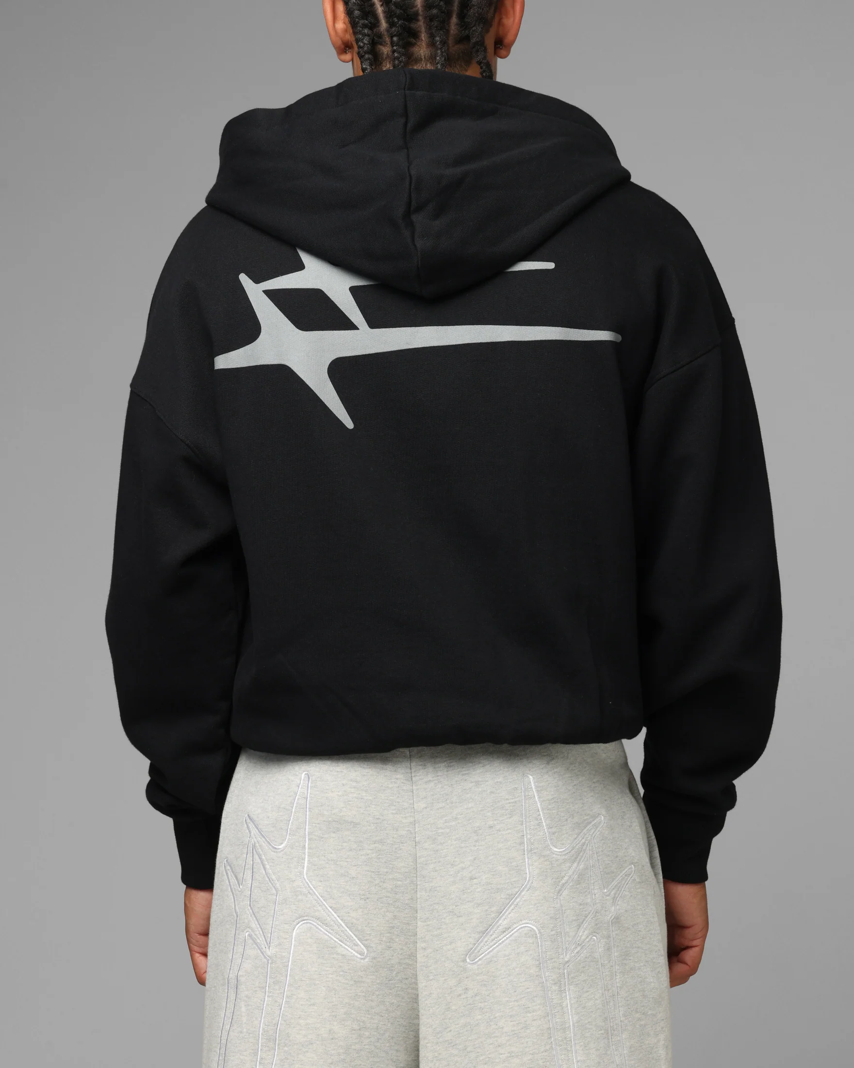 Loiter Hybrid Premium Hoodie Black - Image 2
