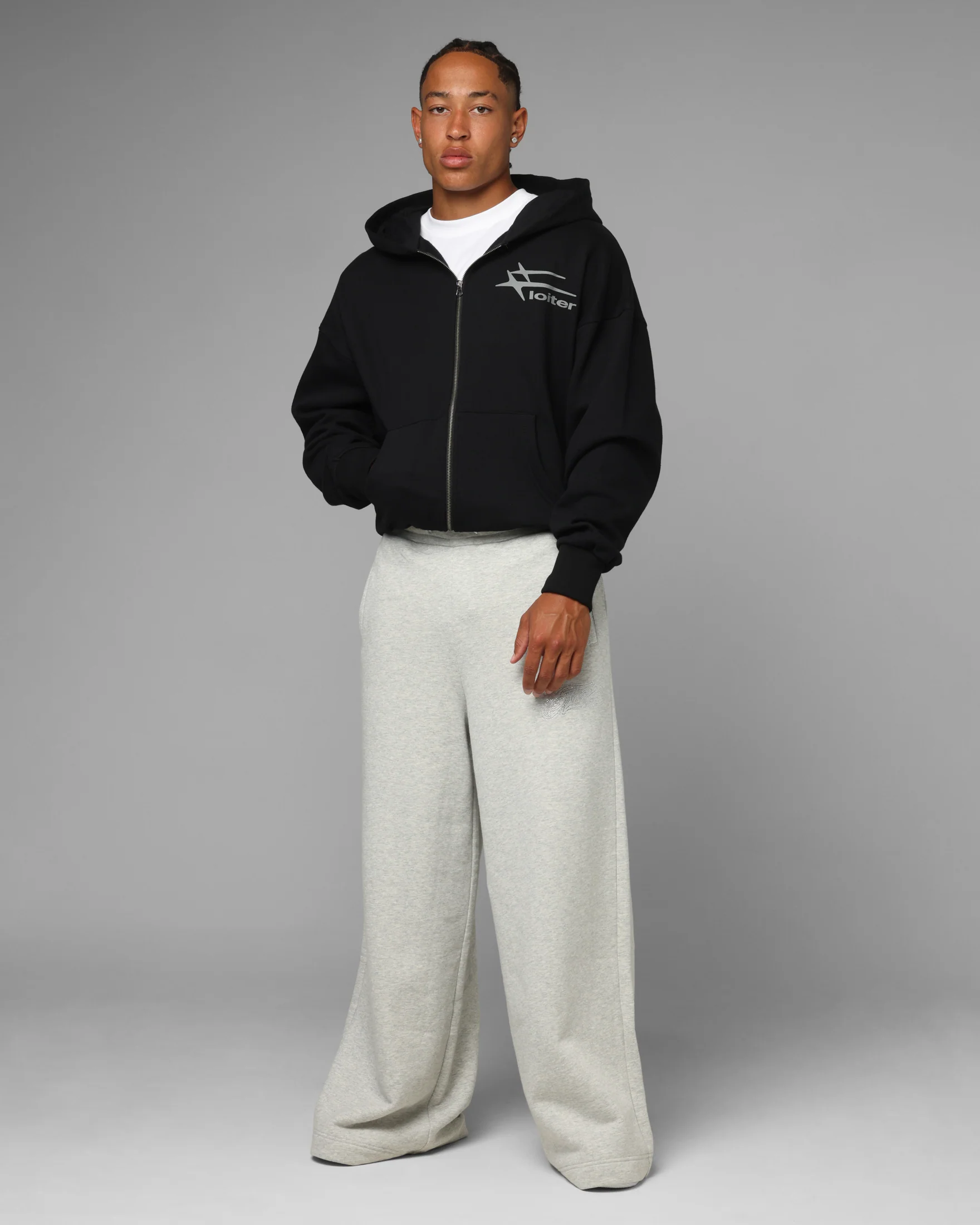 Loiter Hybrid Premium Hoodie Black - Image 3