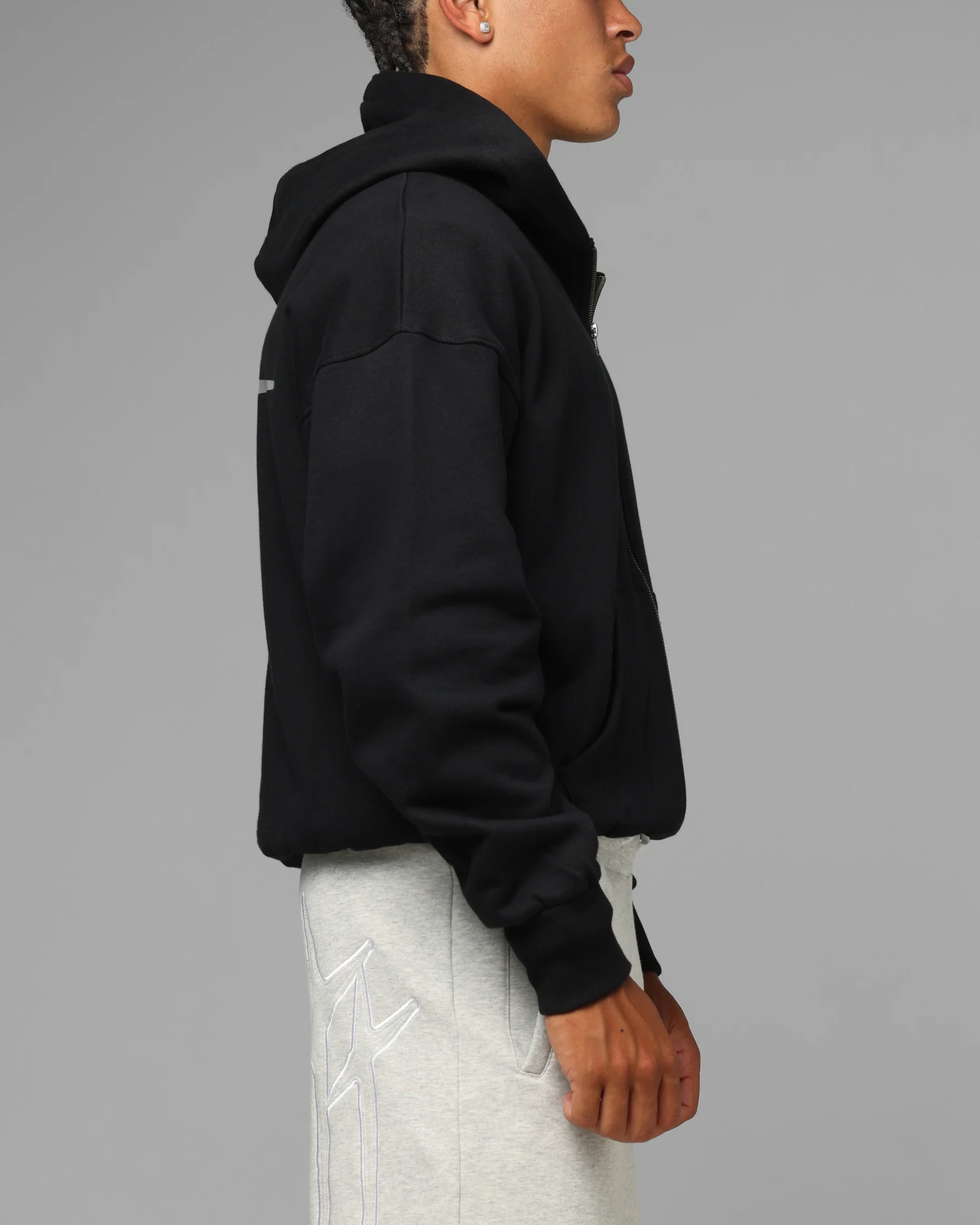 Loiter Hybrid Premium Hoodie Black - Image 5