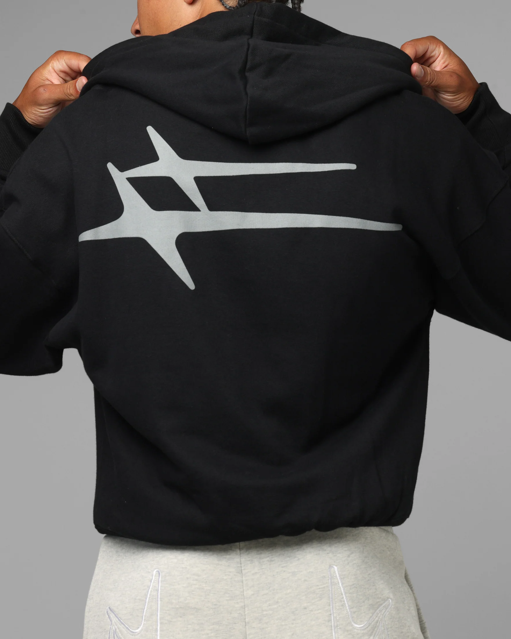Loiter Hybrid Premium Hoodie Black - Image 7