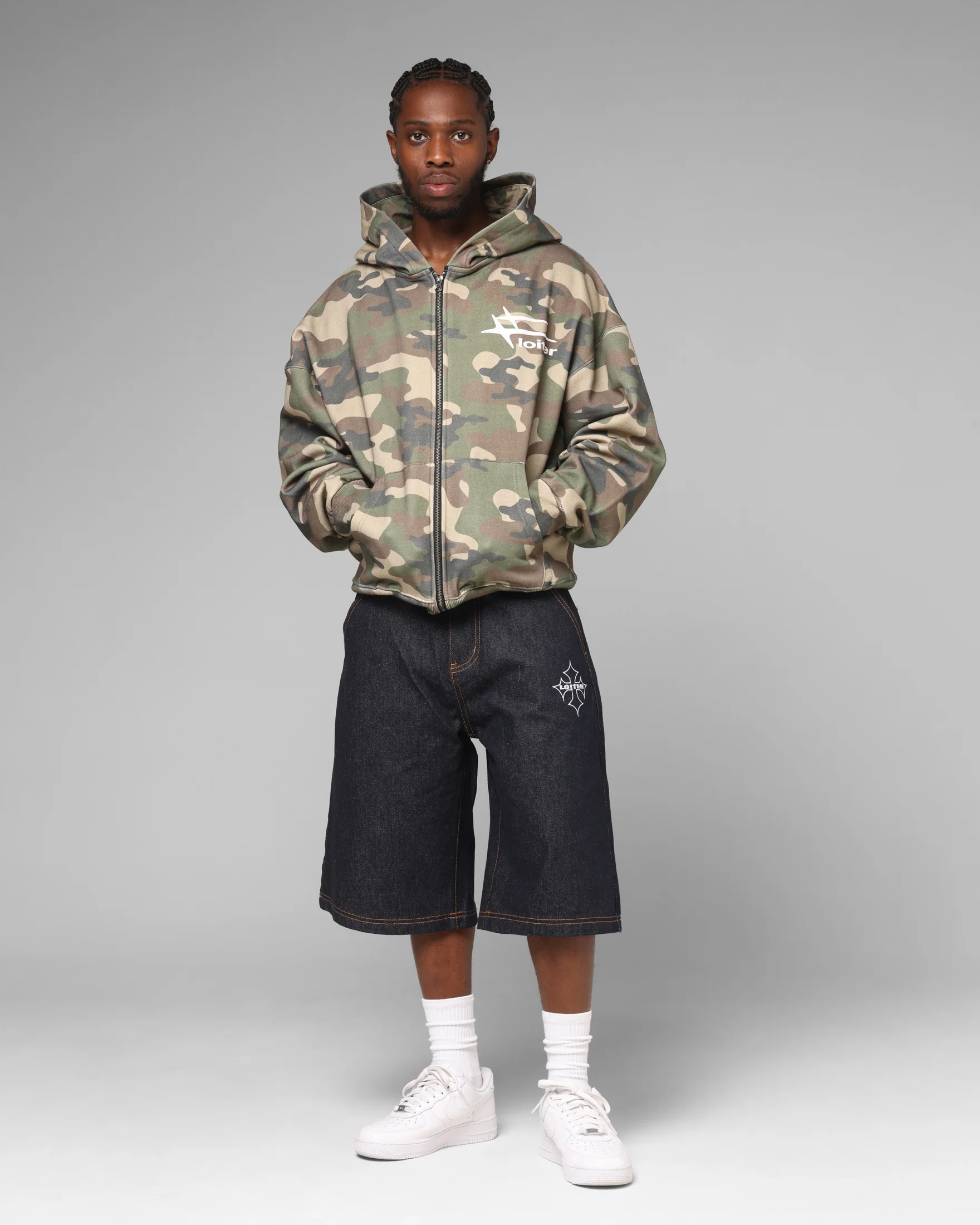 Loiter Hybrid Premium Hoodie Camo - Image 4