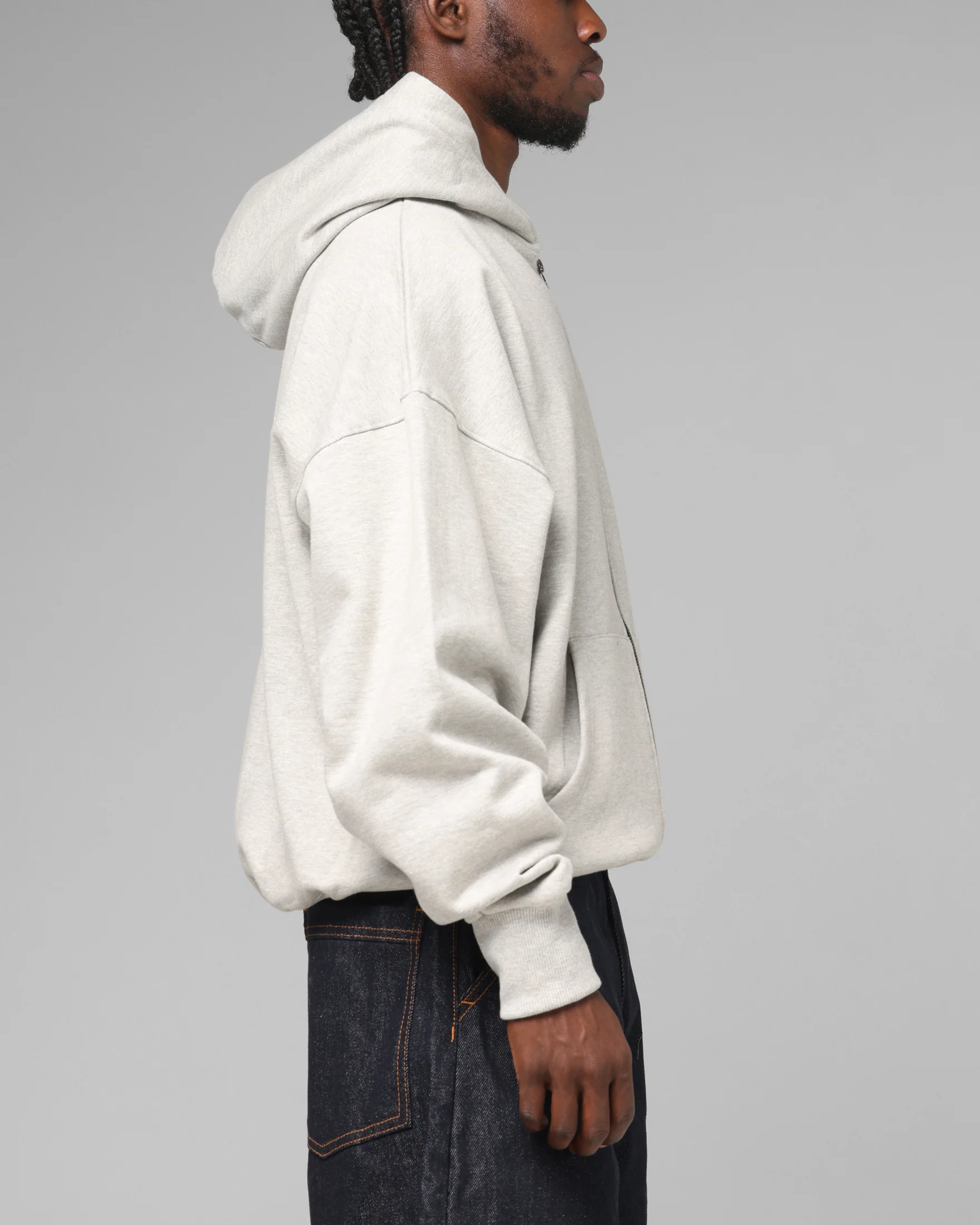 Loiter Hybrid Premium Hoodie Grey - Image 5