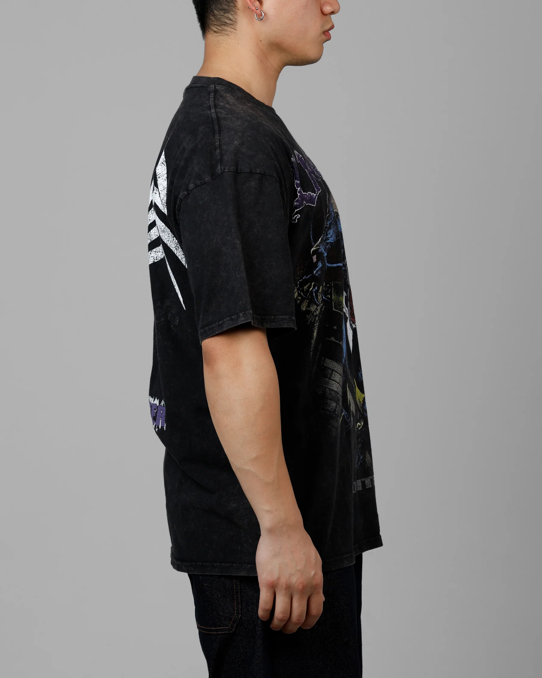 Marvel Venom Vintage T-Shirt Black Acidwash - Image 5