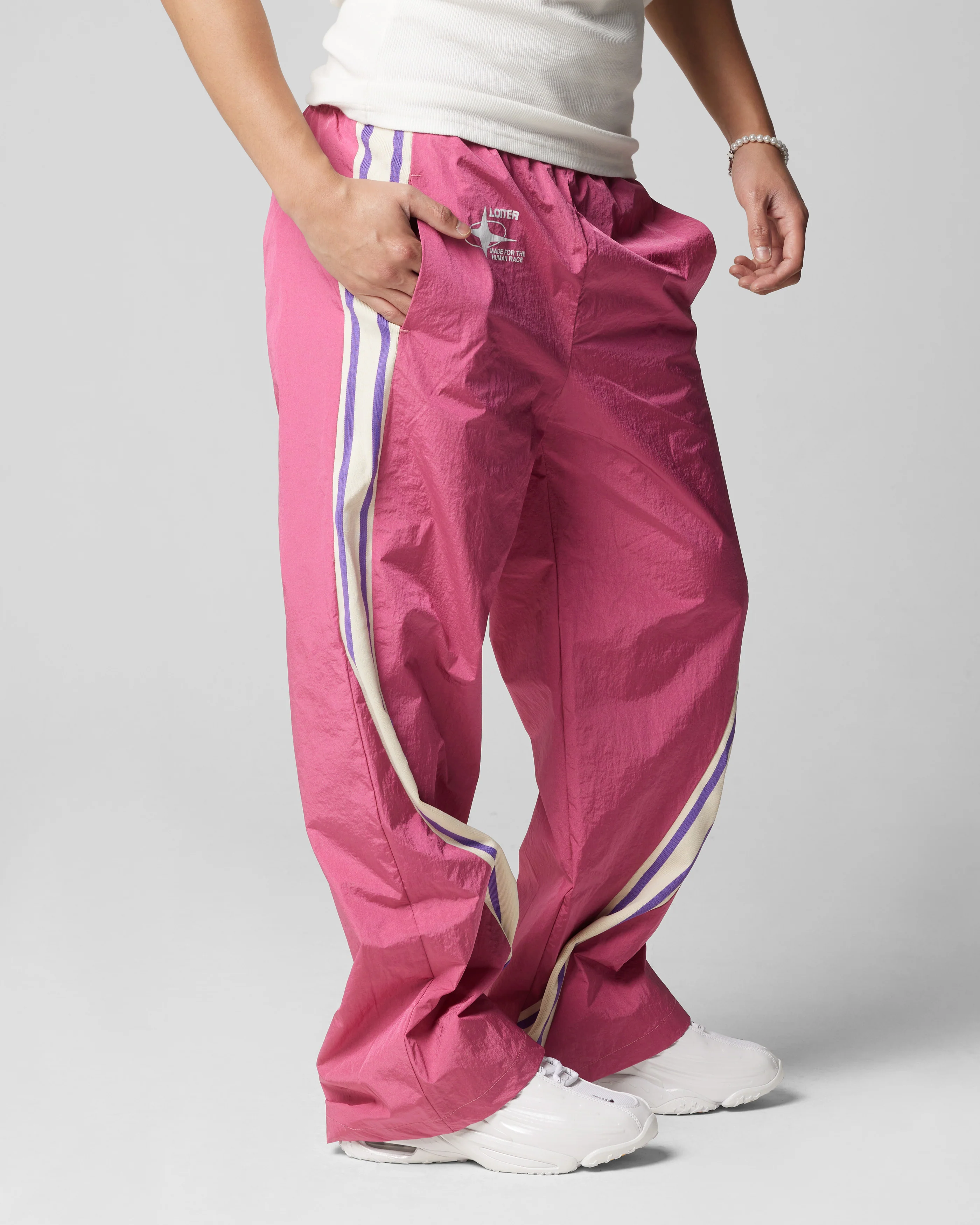 Wave Break Track Pants Pink - Image 4
