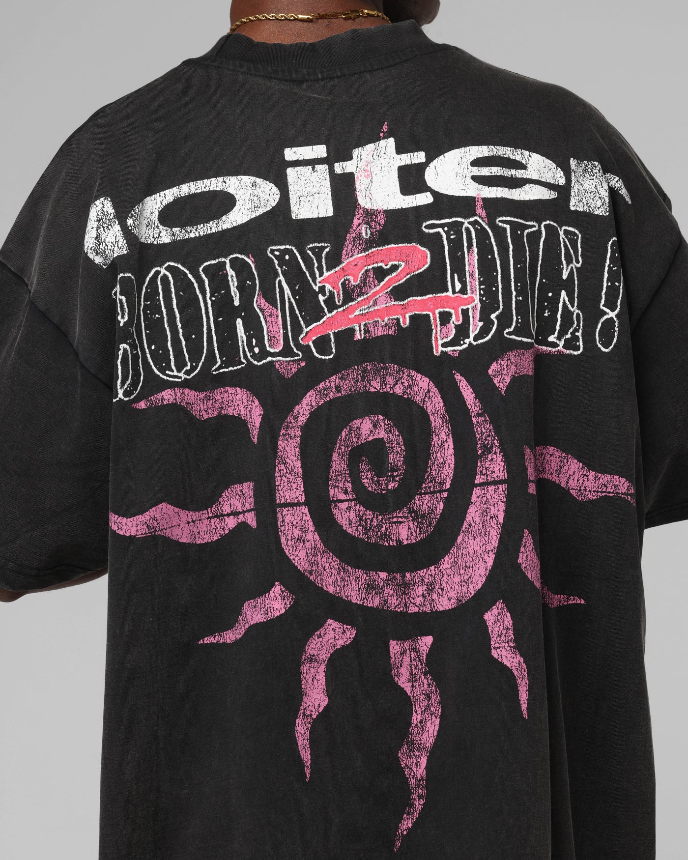 Loiter Silicone Premium Vintage T-Shirt Washed Black - Image 8