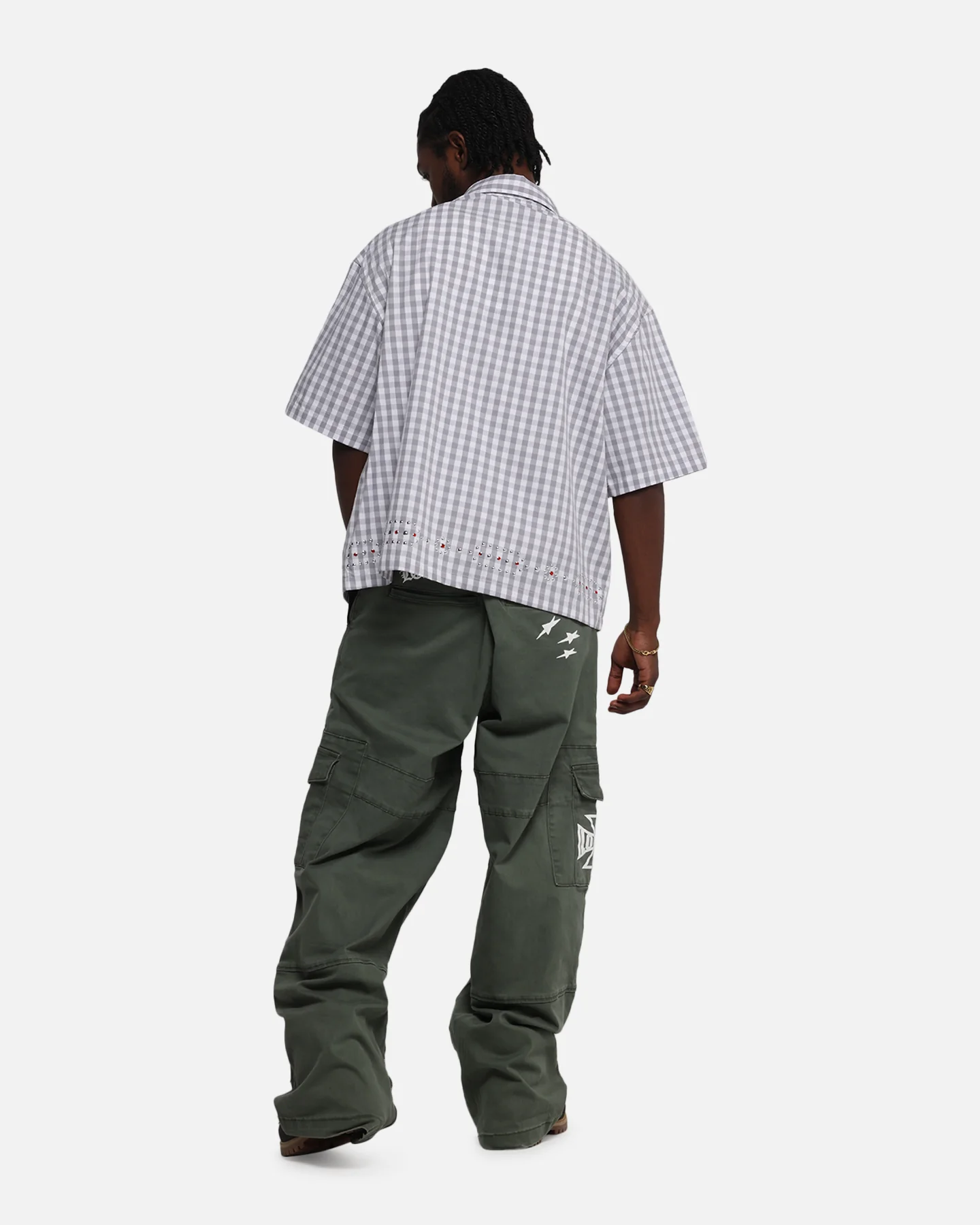 Loiter Western Button Up Shirt Check - Image 4