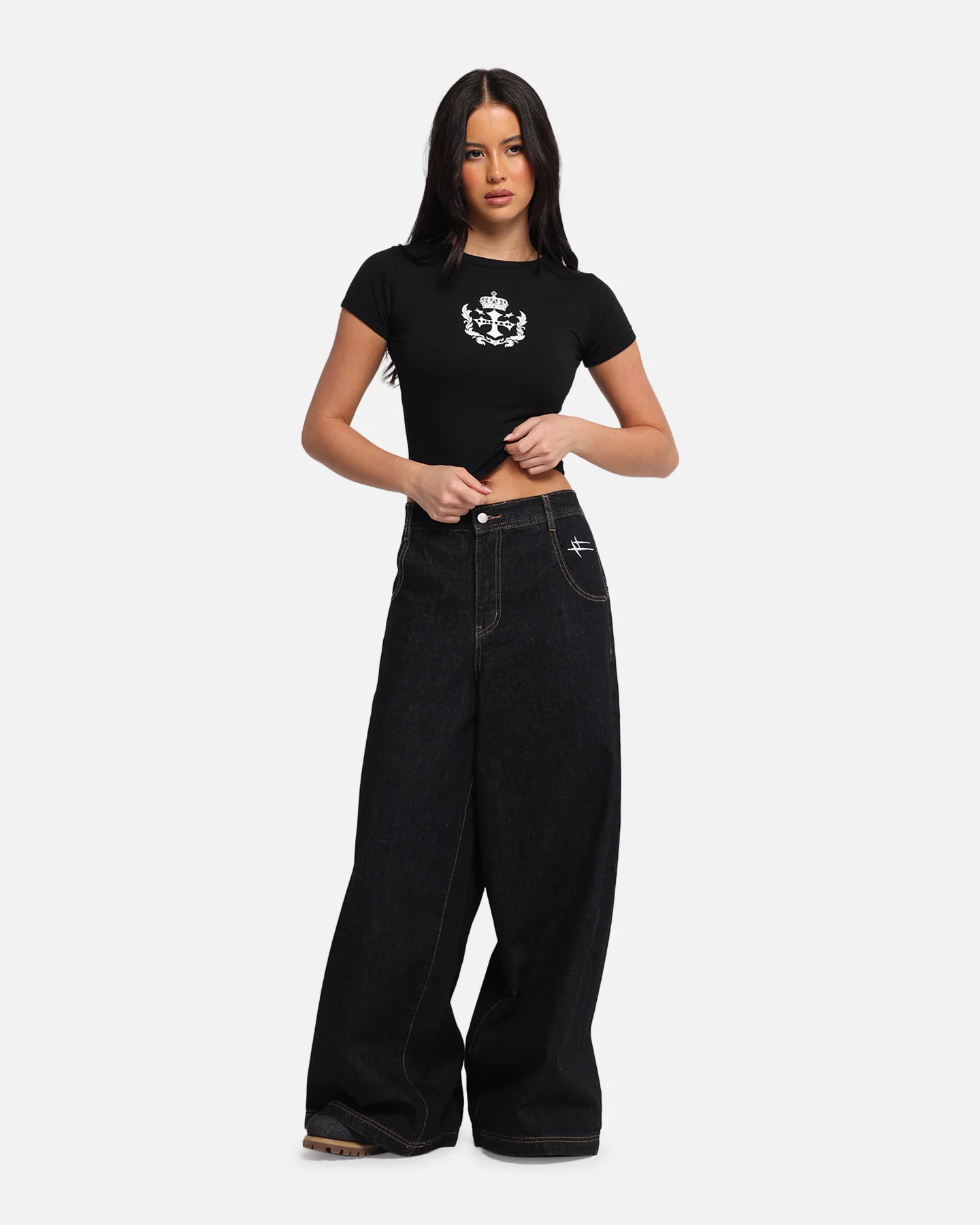 Women's Purity Baby T-Shirt Black - Image 3