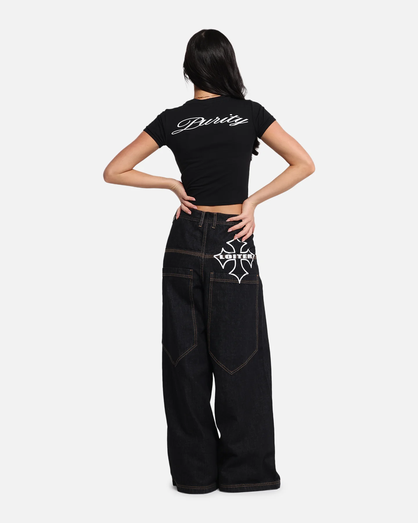 Women's Purity Baby T-Shirt Black - Image 4